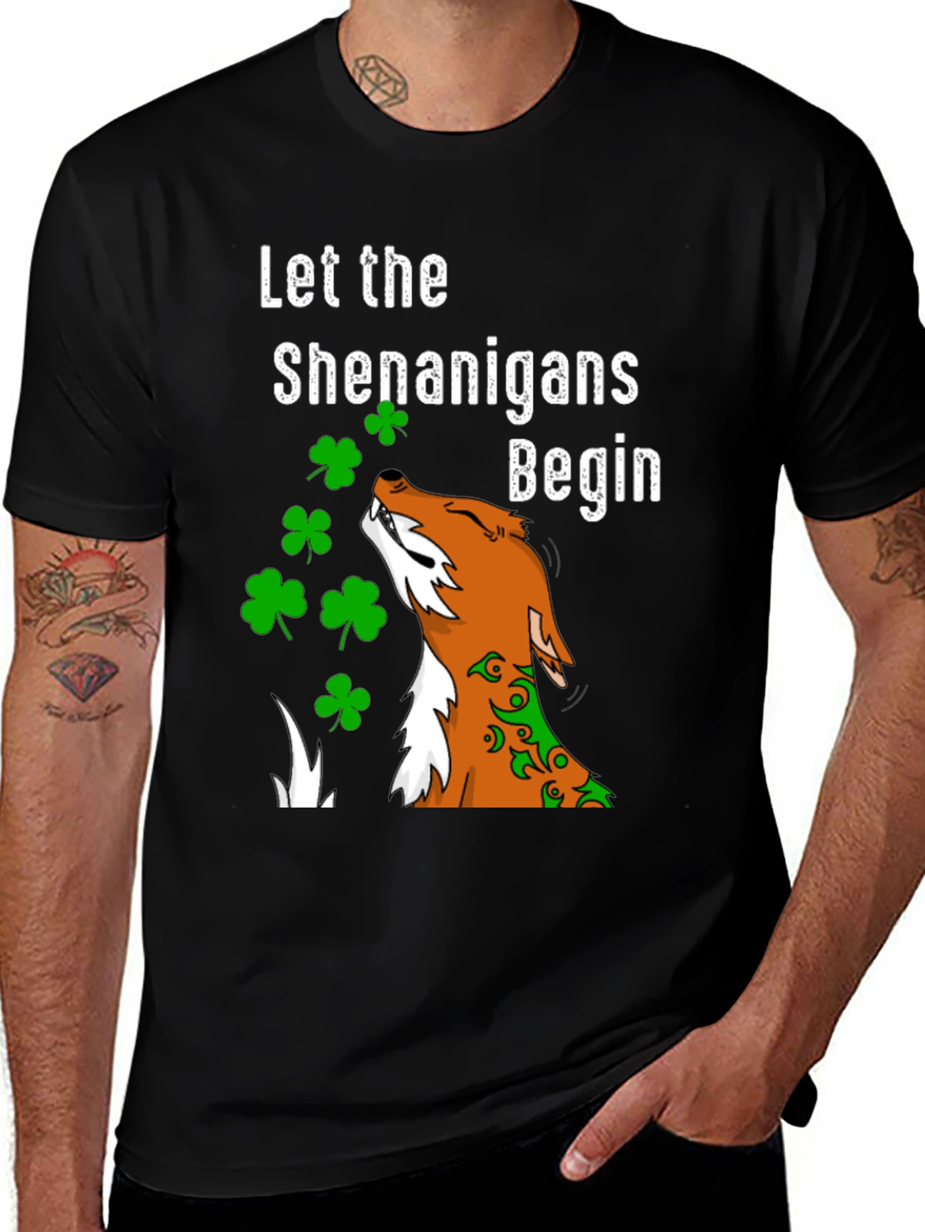 St. Patrick's Day Shenanigans Fox T-Shirt