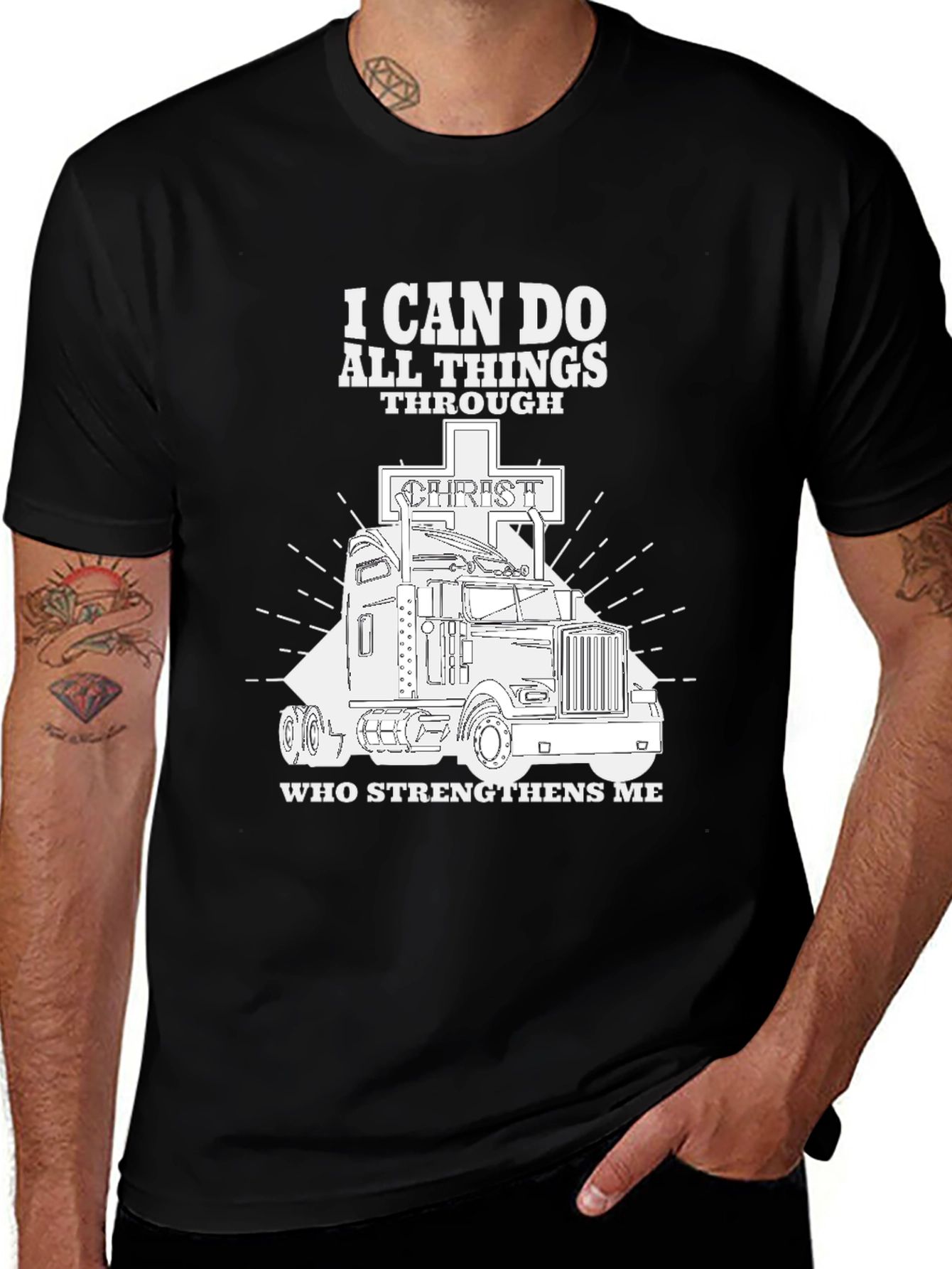 Christian Trucker T-Shirt: I Can Do All Things