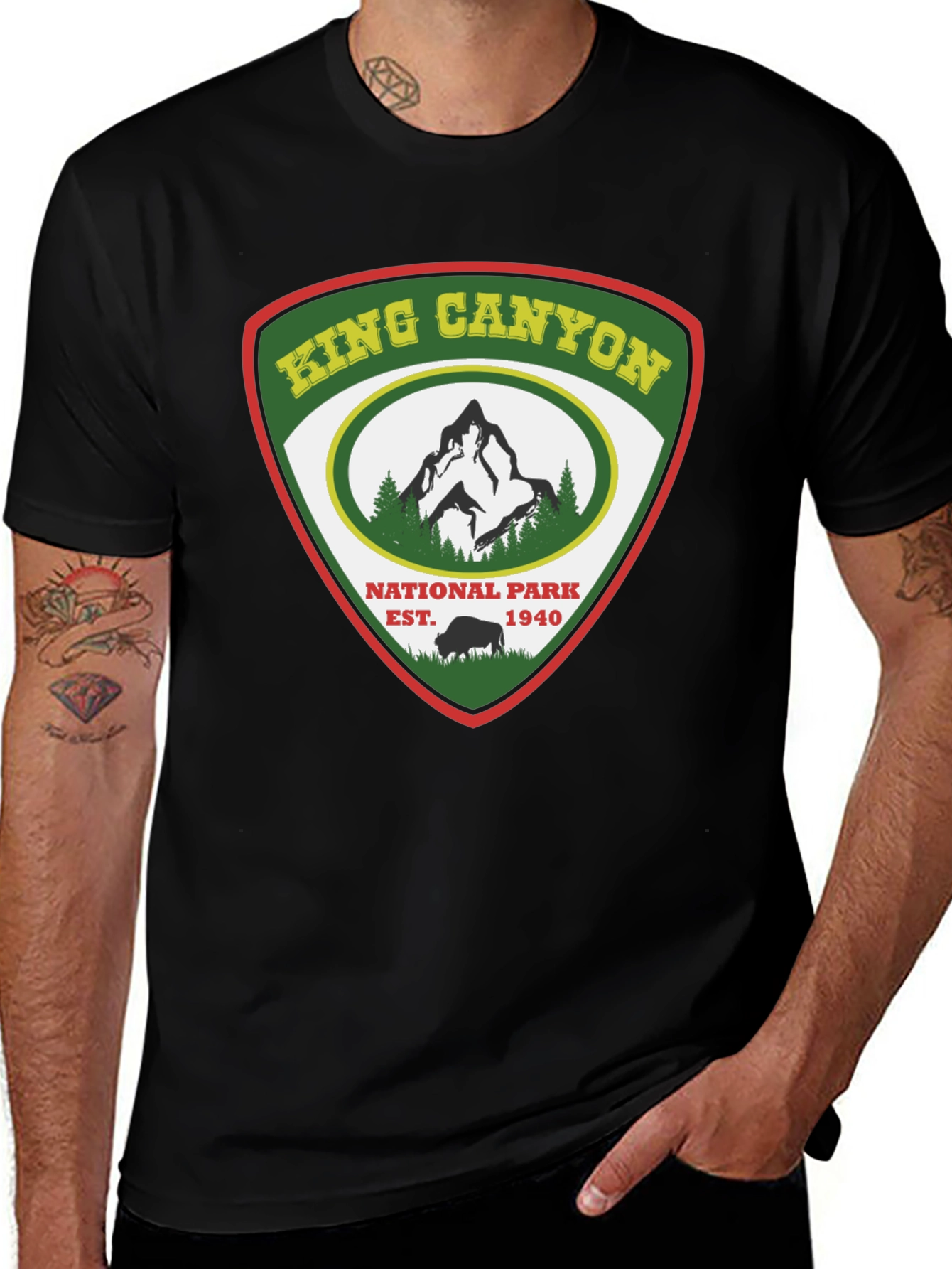 Variant 18 of King Canyon National Park Black T-Shirt
