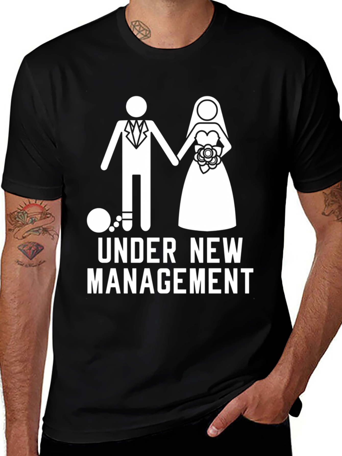 Black Under New Management Graphic Novelty Tee main image