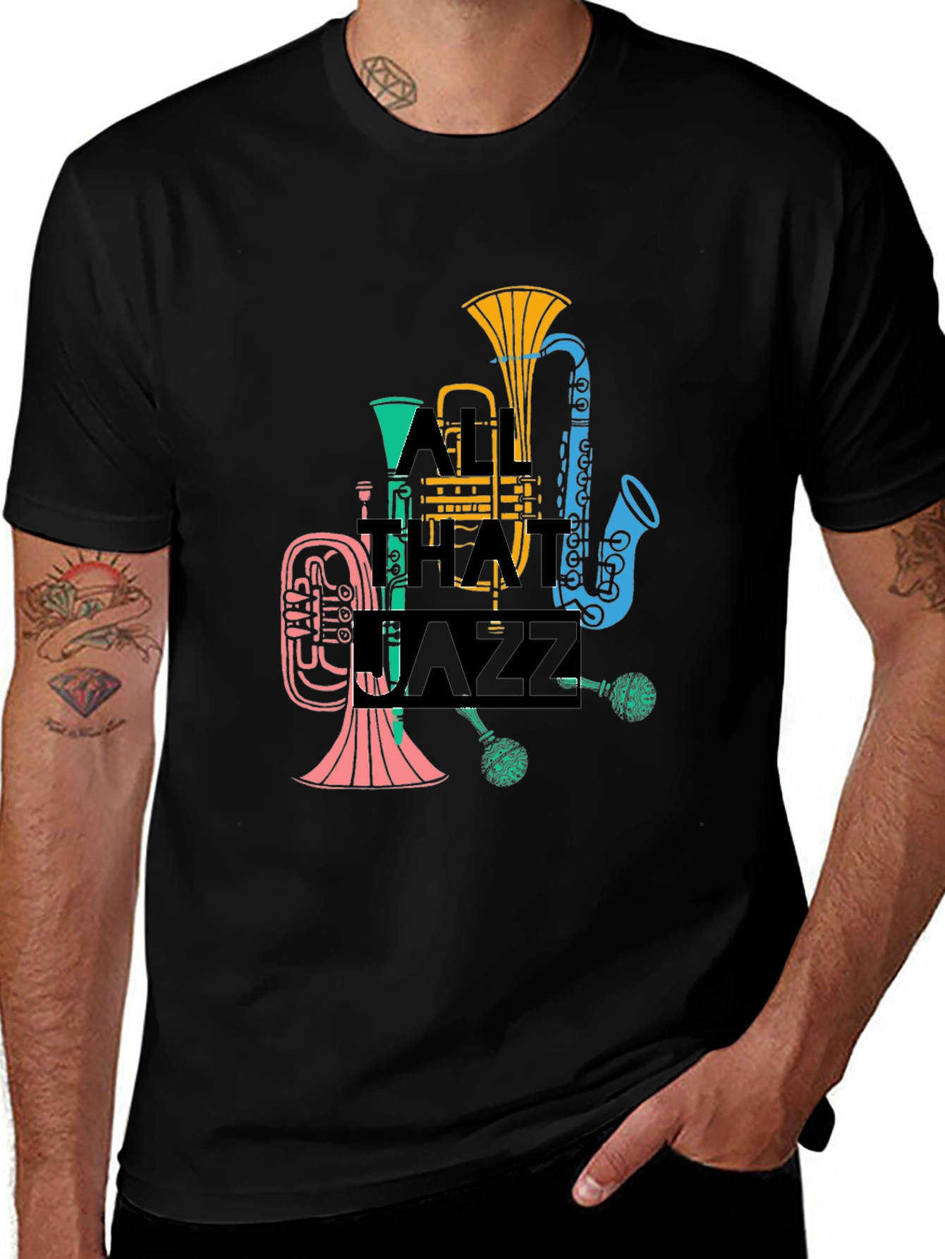 Variant 26 of All That Jazz T-Shirt - Colorful Music Tee