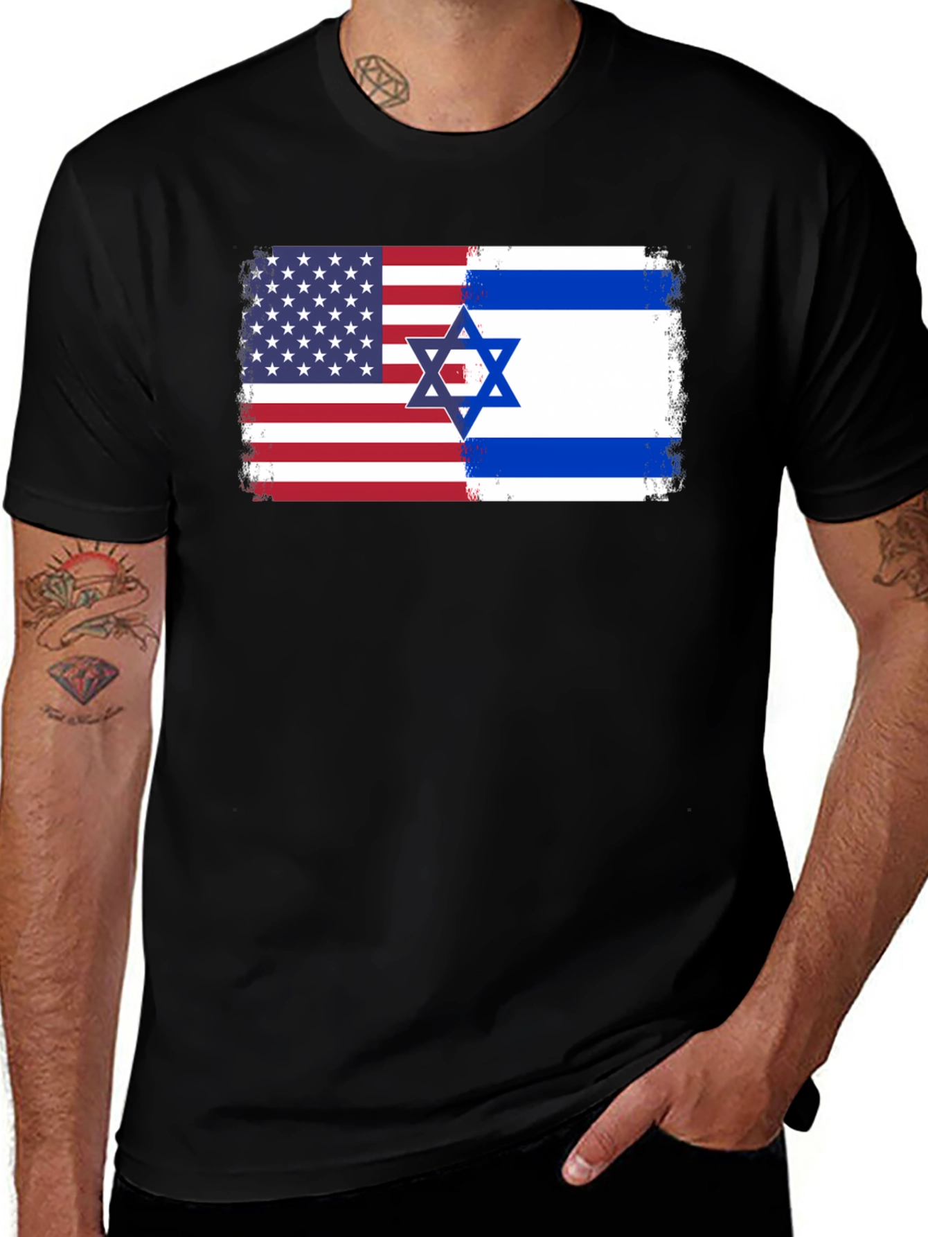 USA Israel Flag T-Shirt