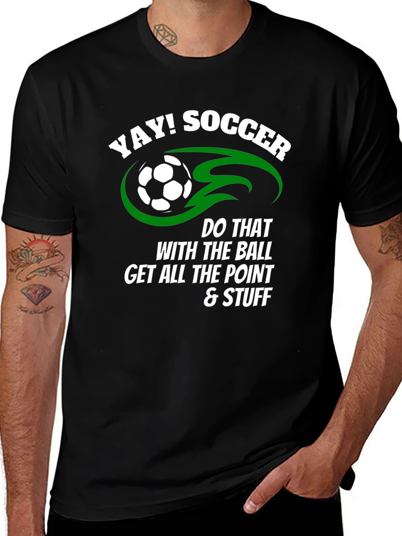 Variant 10 of Yay! Soccer T-Shirt - Funny Sports Tee