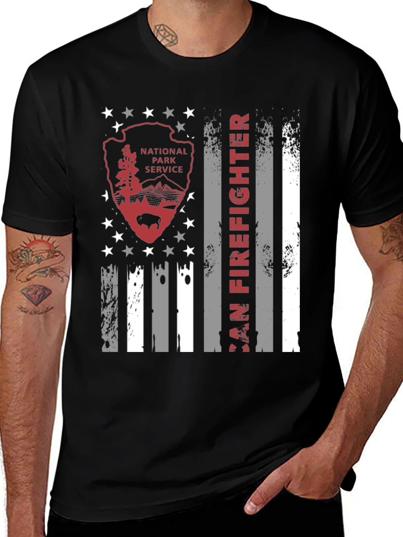 Variant 4 of National Park Service Firefighter T-Shirt