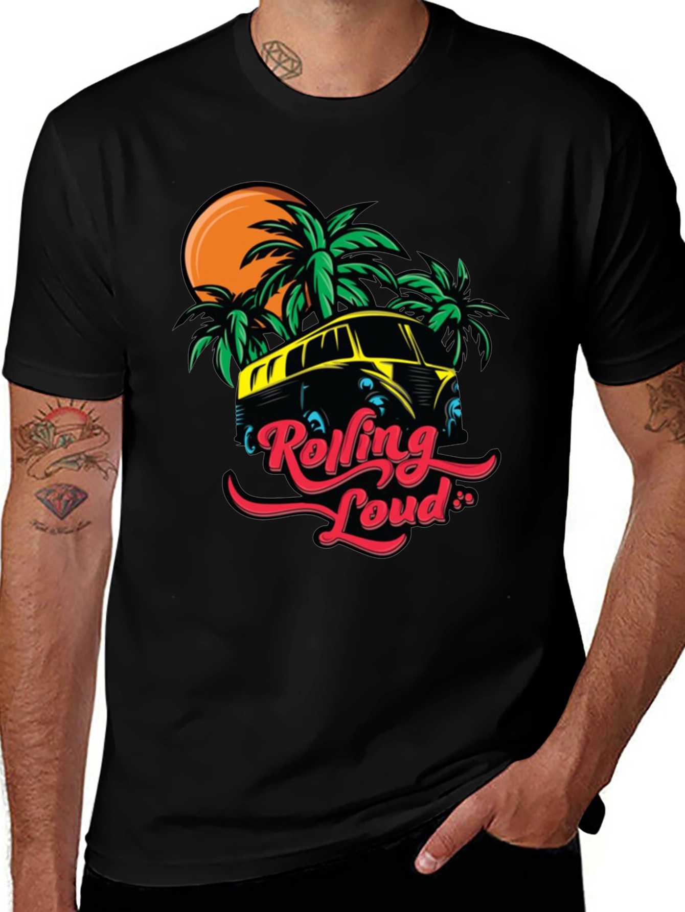 Variant 16 of Rolling Loud Graphic T-Shirt Black