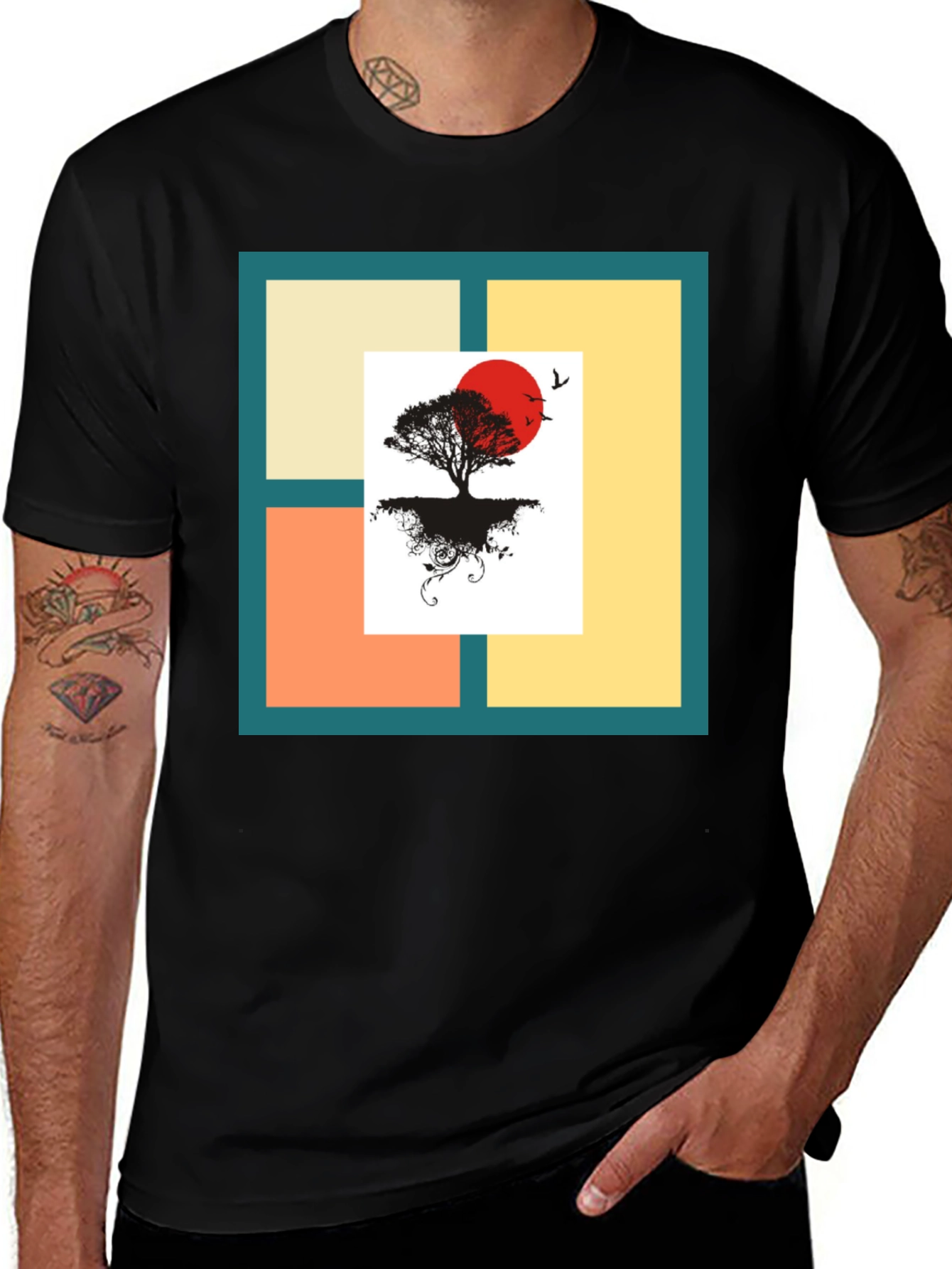 Variant 10 of Zen Tree Graphic Tee - Stylish Minimalist Design