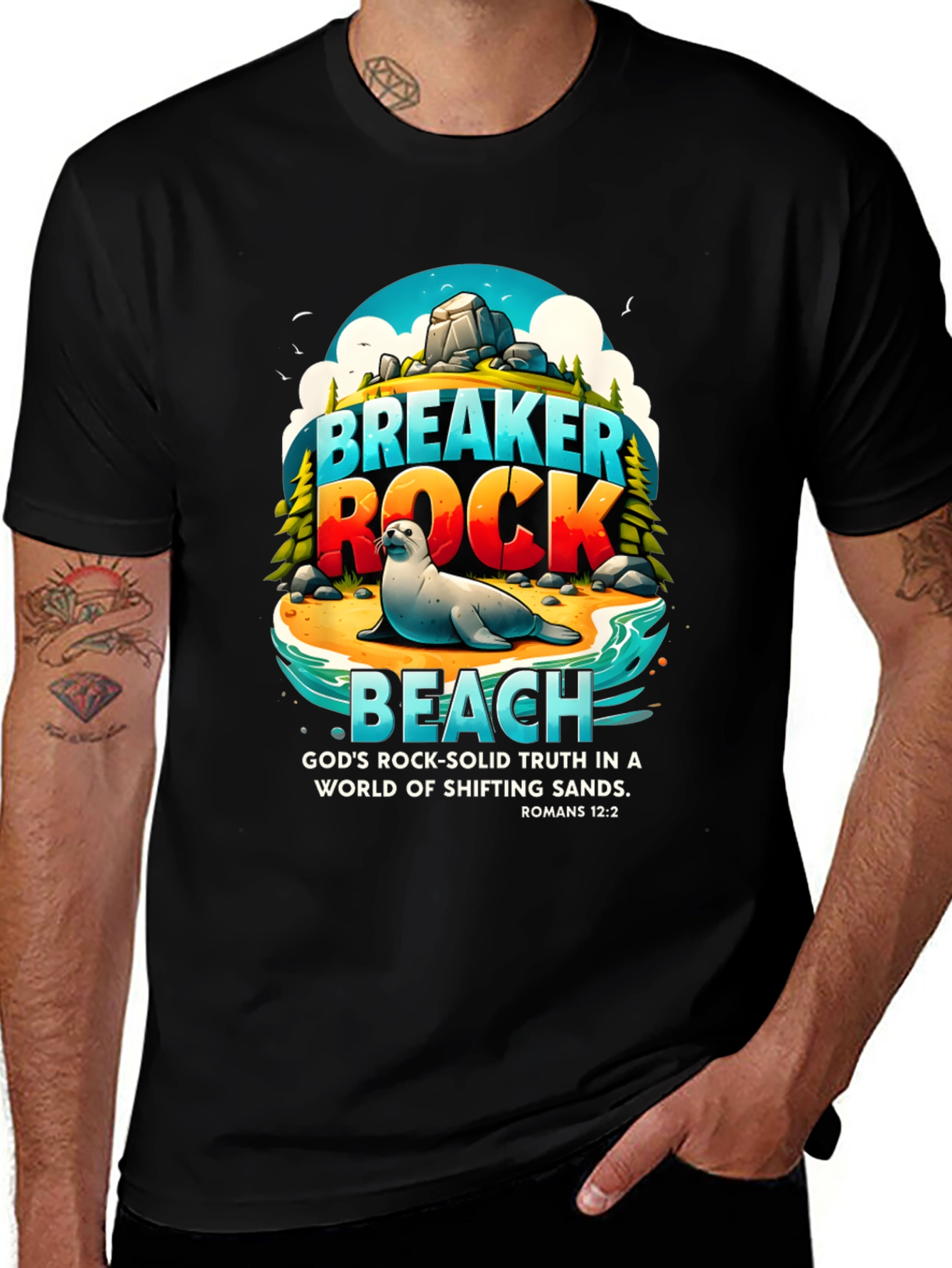 Variant 19 of Breaker Rock Beach Graphic T-Shirt