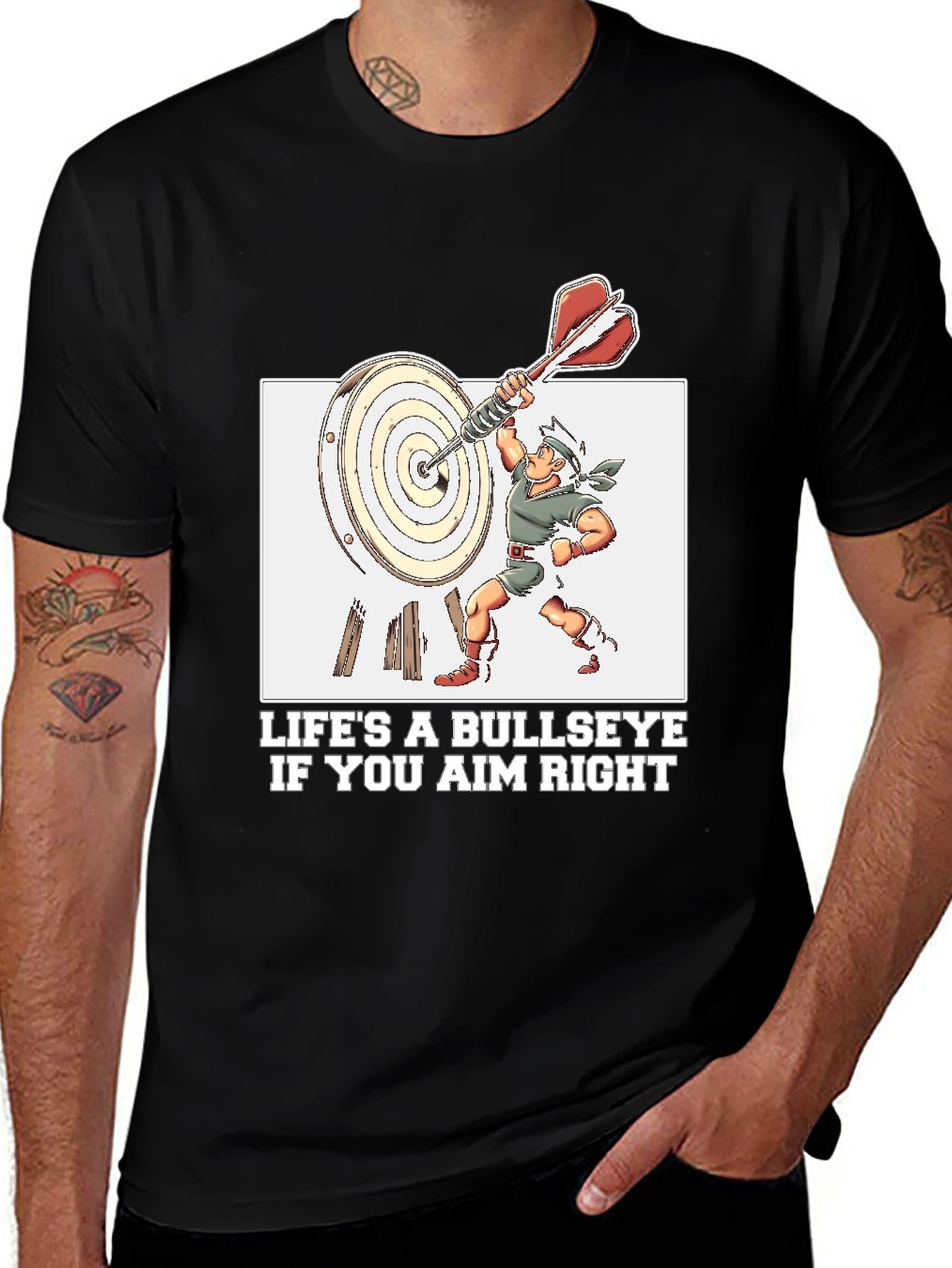 Life's A Bullseye T-Shirt - Aim Right