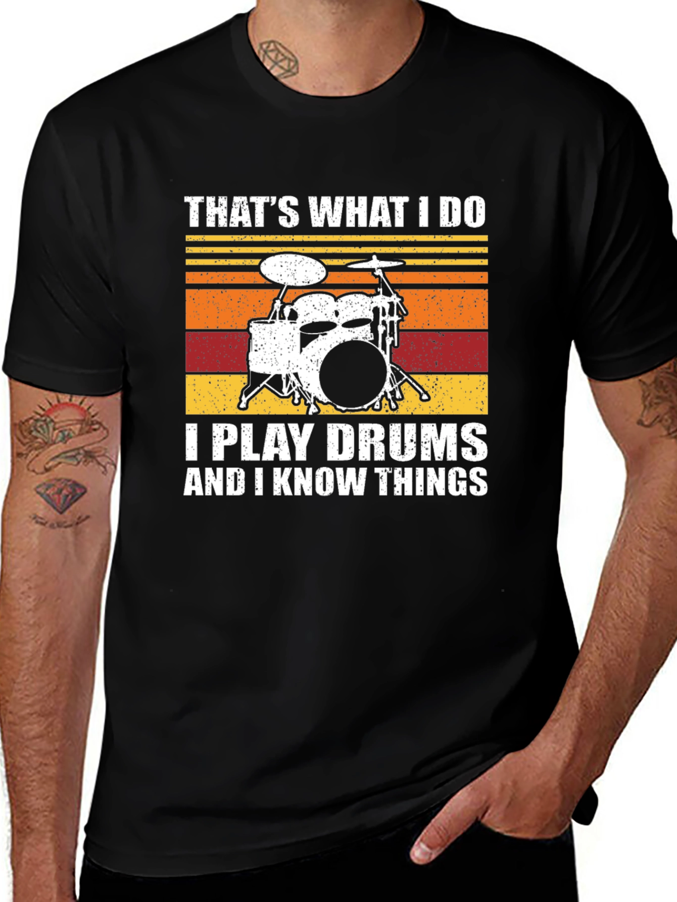 Variant 18 of That's What I Do I Play Drums T-Shirt