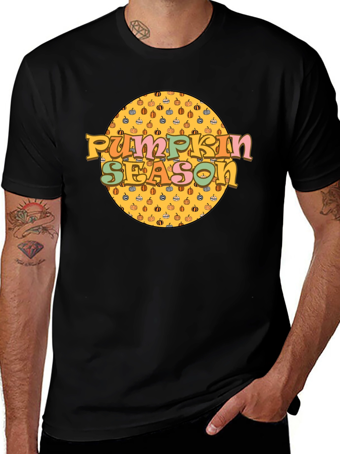 Variant 24 of Pumpkin Season Retro Graphic T-Shirt