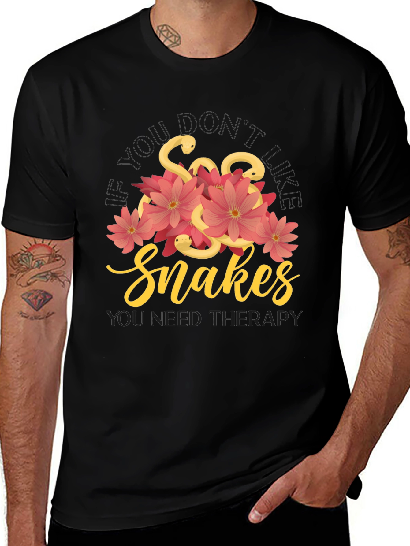 Variant 12 of Snakes You Need Therapy T-Shirt