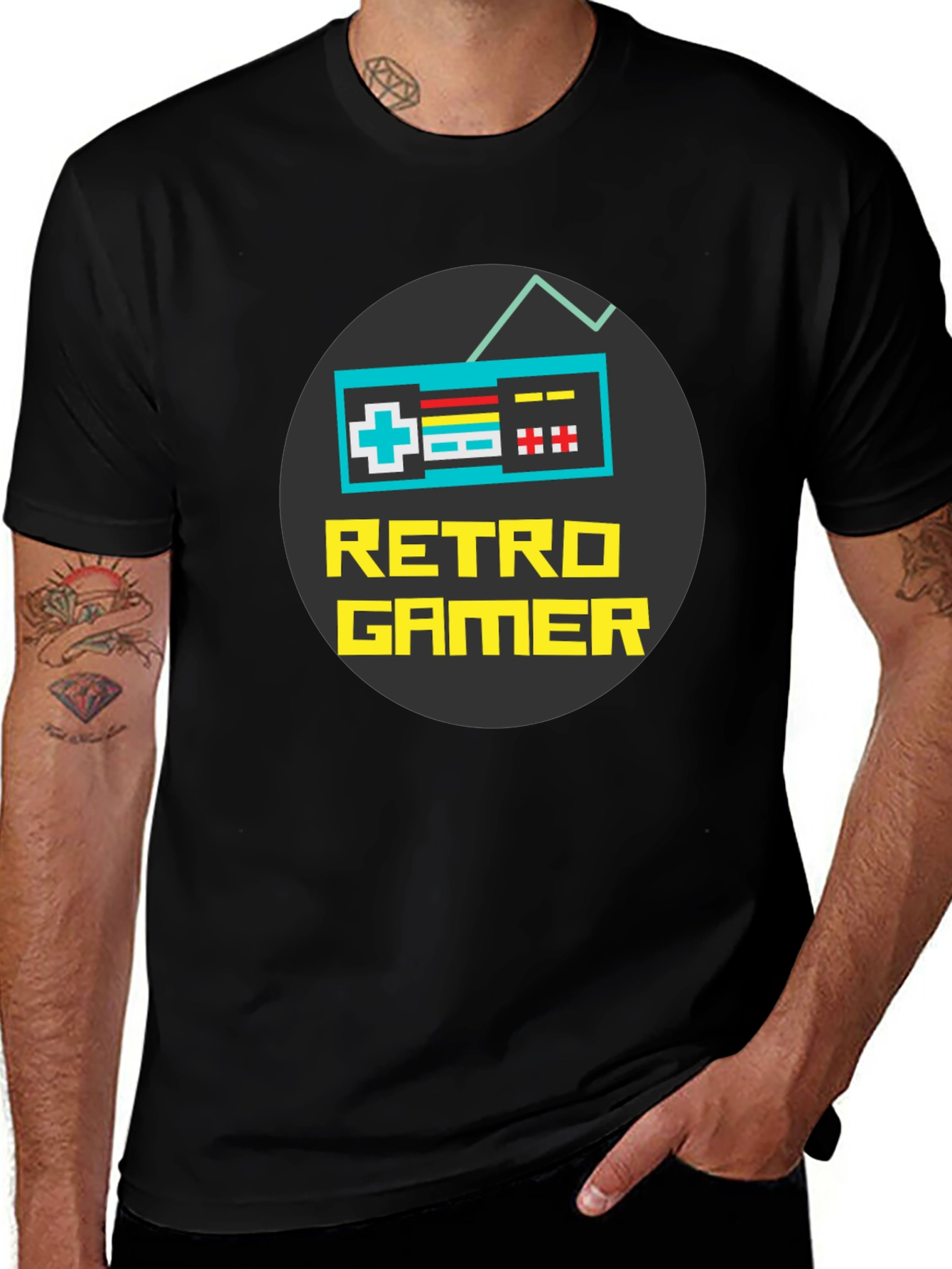 Variant 14 of Retro Gamer Graphic T-Shirt - Classic Console Style