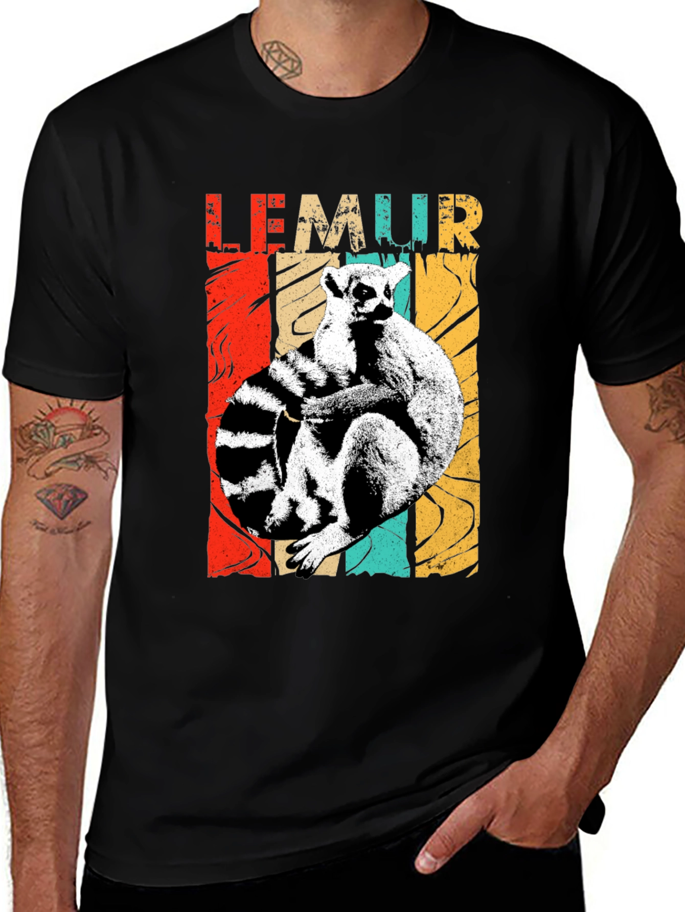 Variant 22 of Lemur Graphic Print Tee