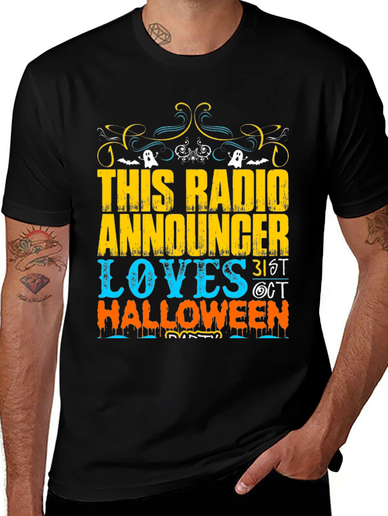 Radio Announcer Halloween T-Shirt