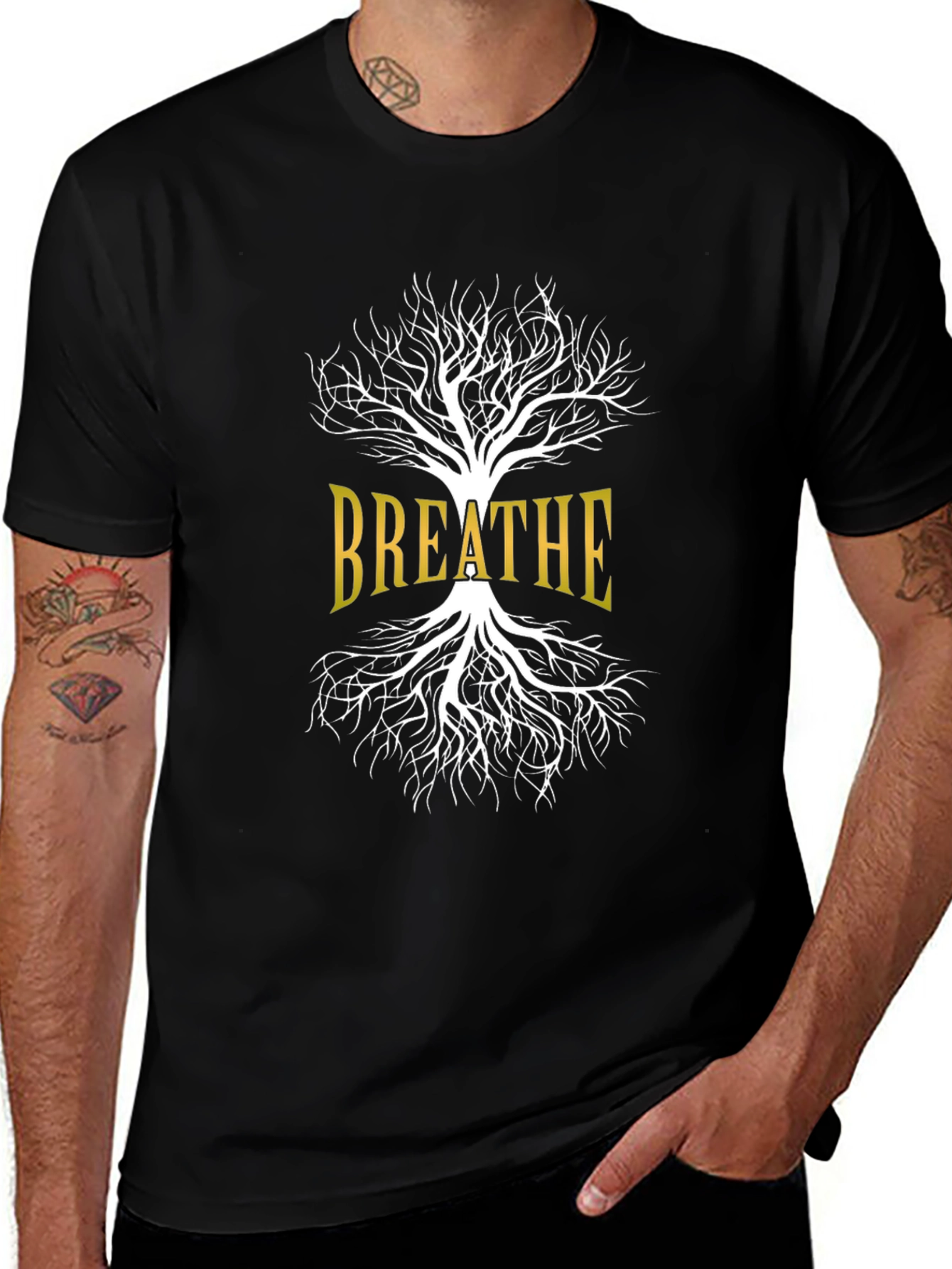 Breathe Tree Graphic Tee - Stylish Comfort Fit