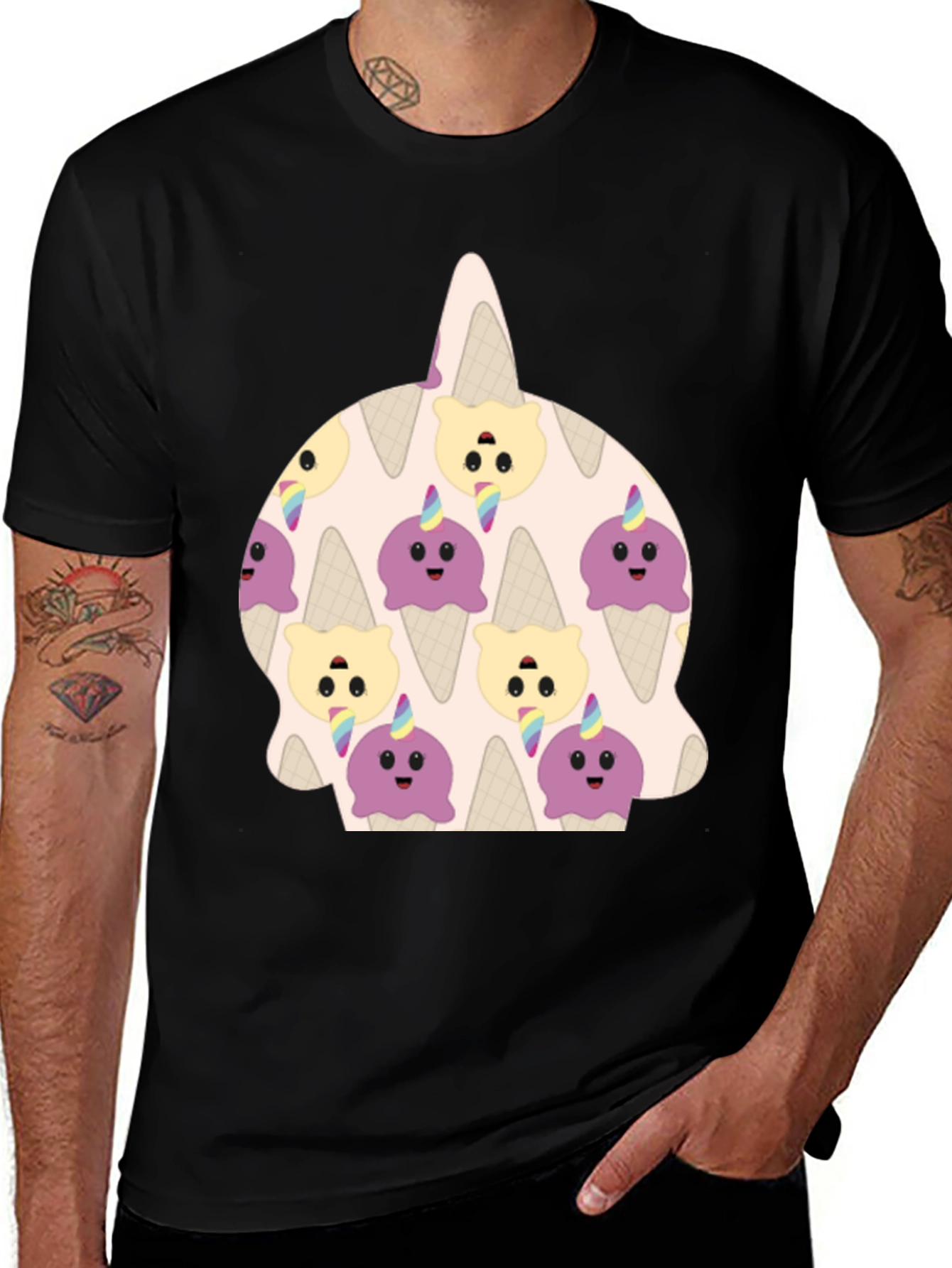 Variant 19 of Unicorn Ice Cream T-Shirt