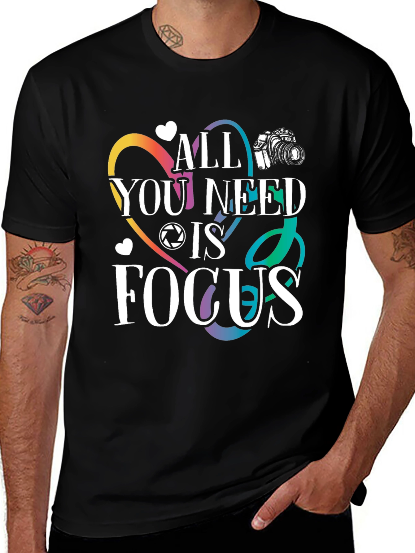 Variant 4 of All You Need Is Focus Graphic T-Shirt