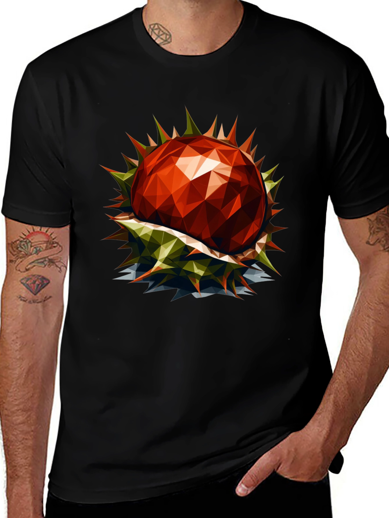 Variant 25 of Geometric Chestnut Graphic T-Shirt