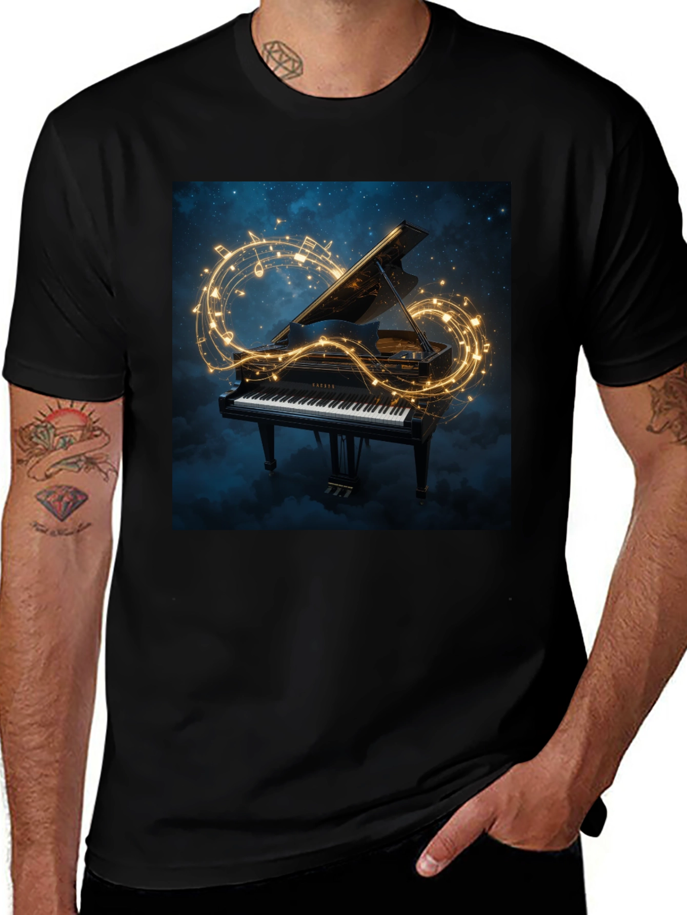 Grand Piano Music Tee