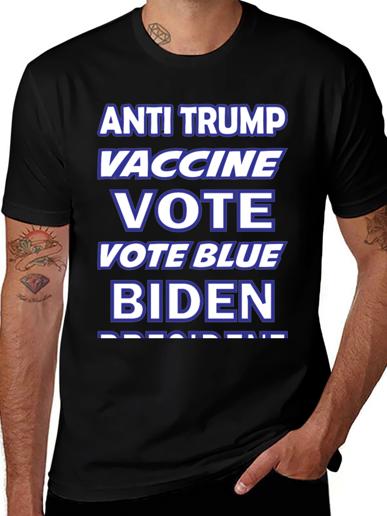 Anti Trump Biden Vote Blue T-Shirt
