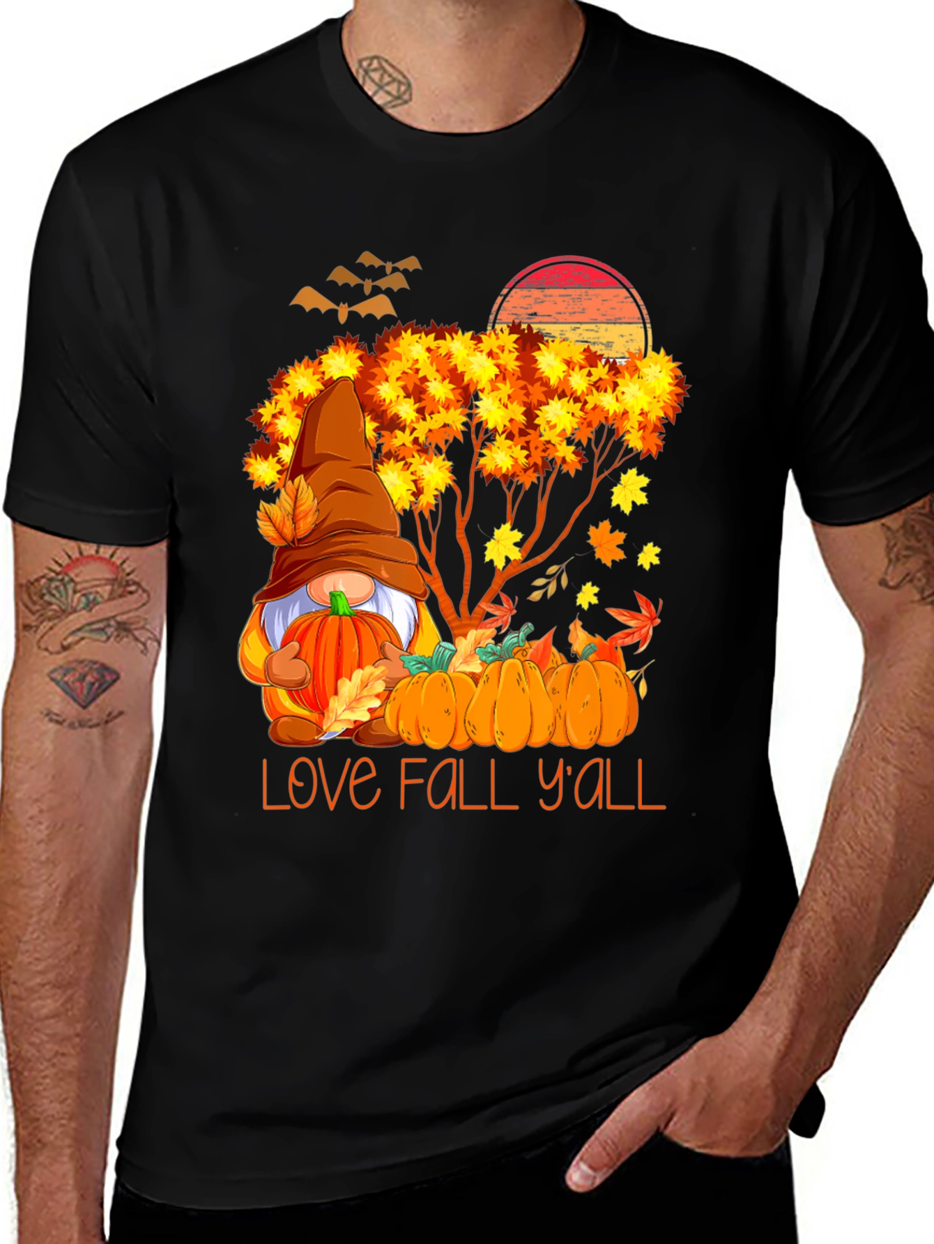 Variant 27 of Fall Gnome T-Shirt: Love Fall Y'all