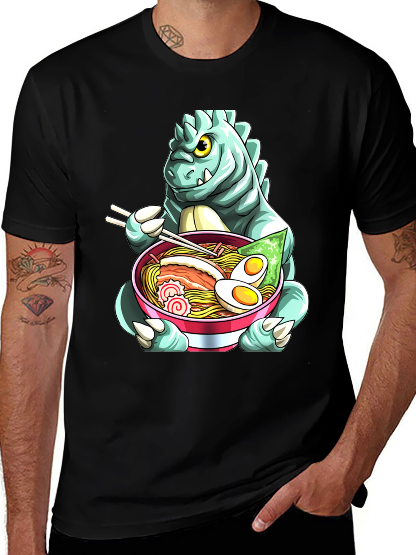 Godzilla Ramen T-Shirt - Unique Anime Style