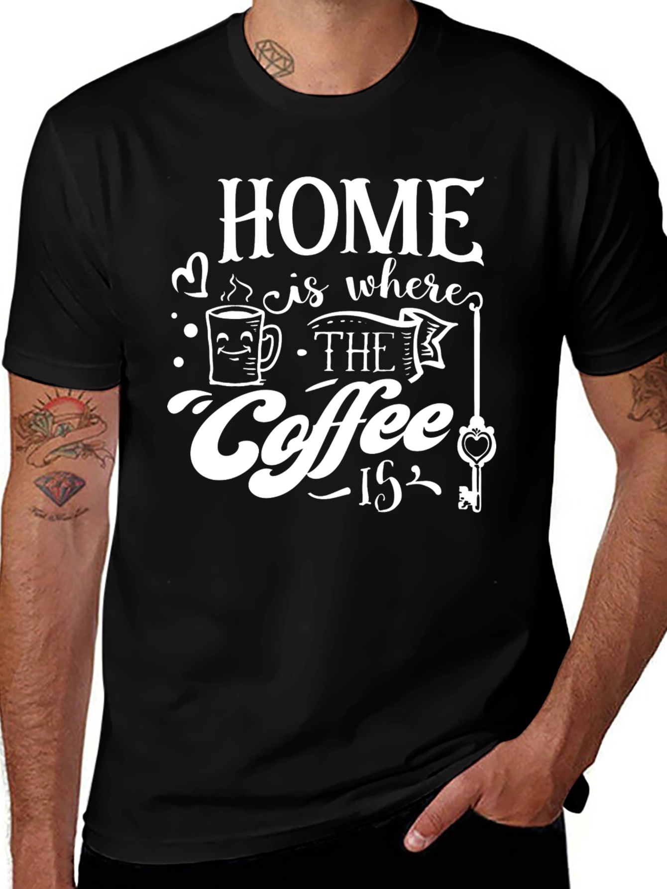 Variant 15 of Home is Where the Coffee Is T-Shirt