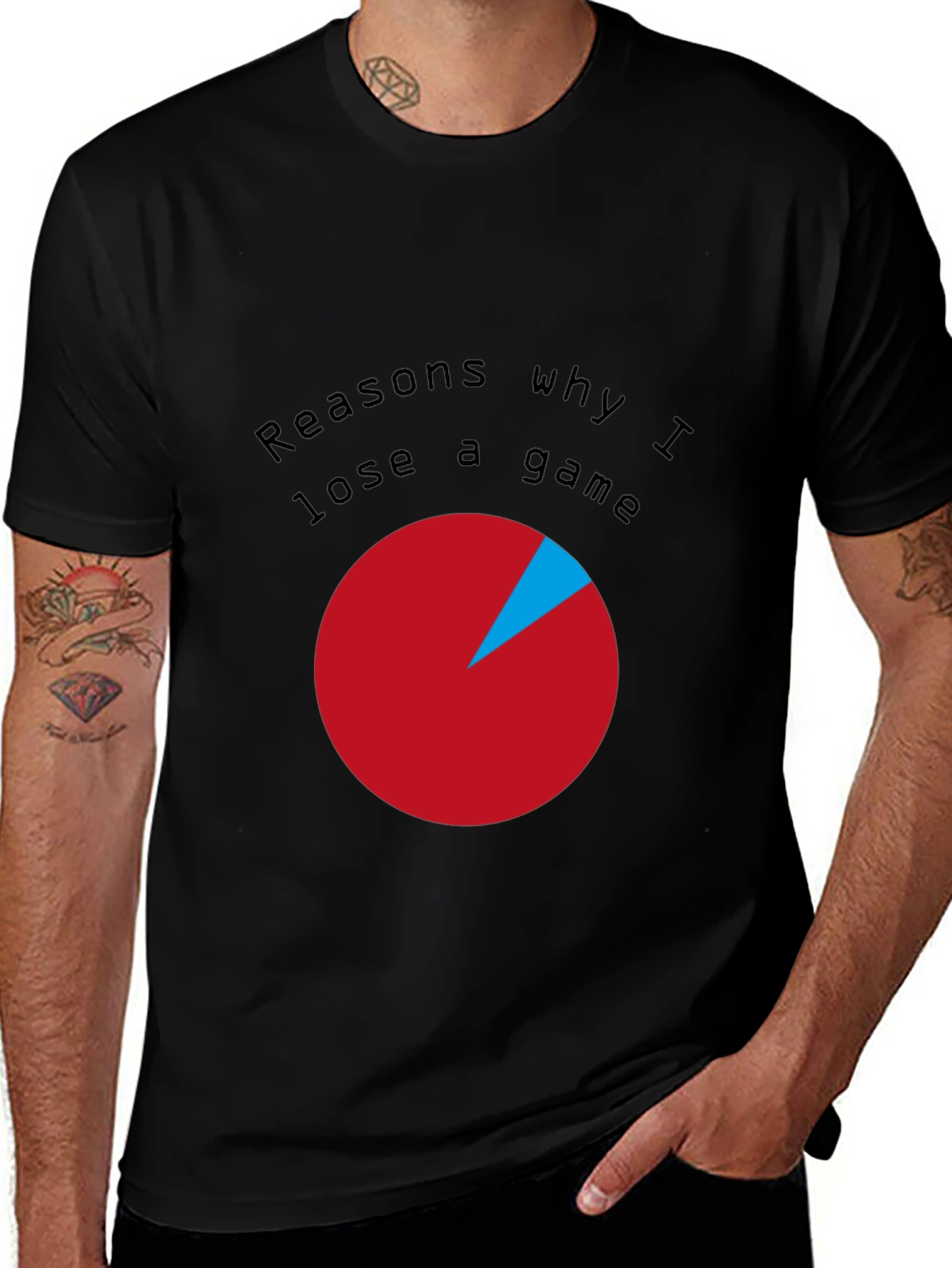 Reasons I Lose Game T-Shirt - Funny Gamer Tee