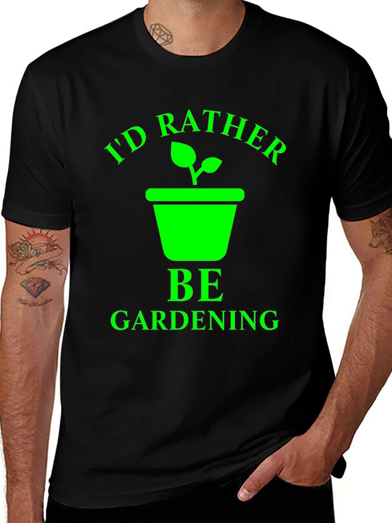 Variant 28 of I'd Rather Be Gardening T-Shirt