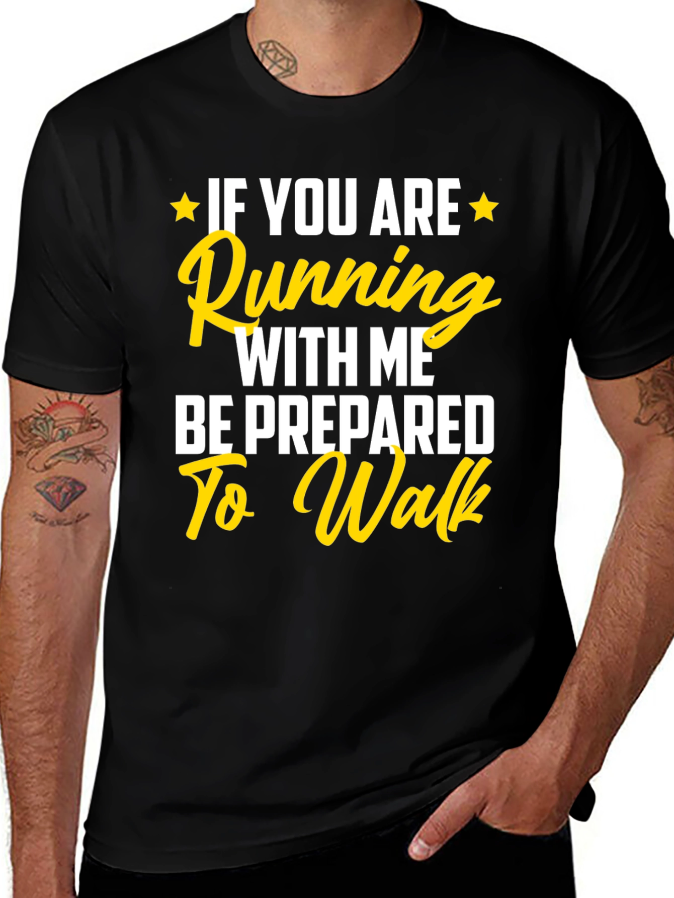 Variant 20 of Funny Running T-Shirt: Be Prepared to Walk!