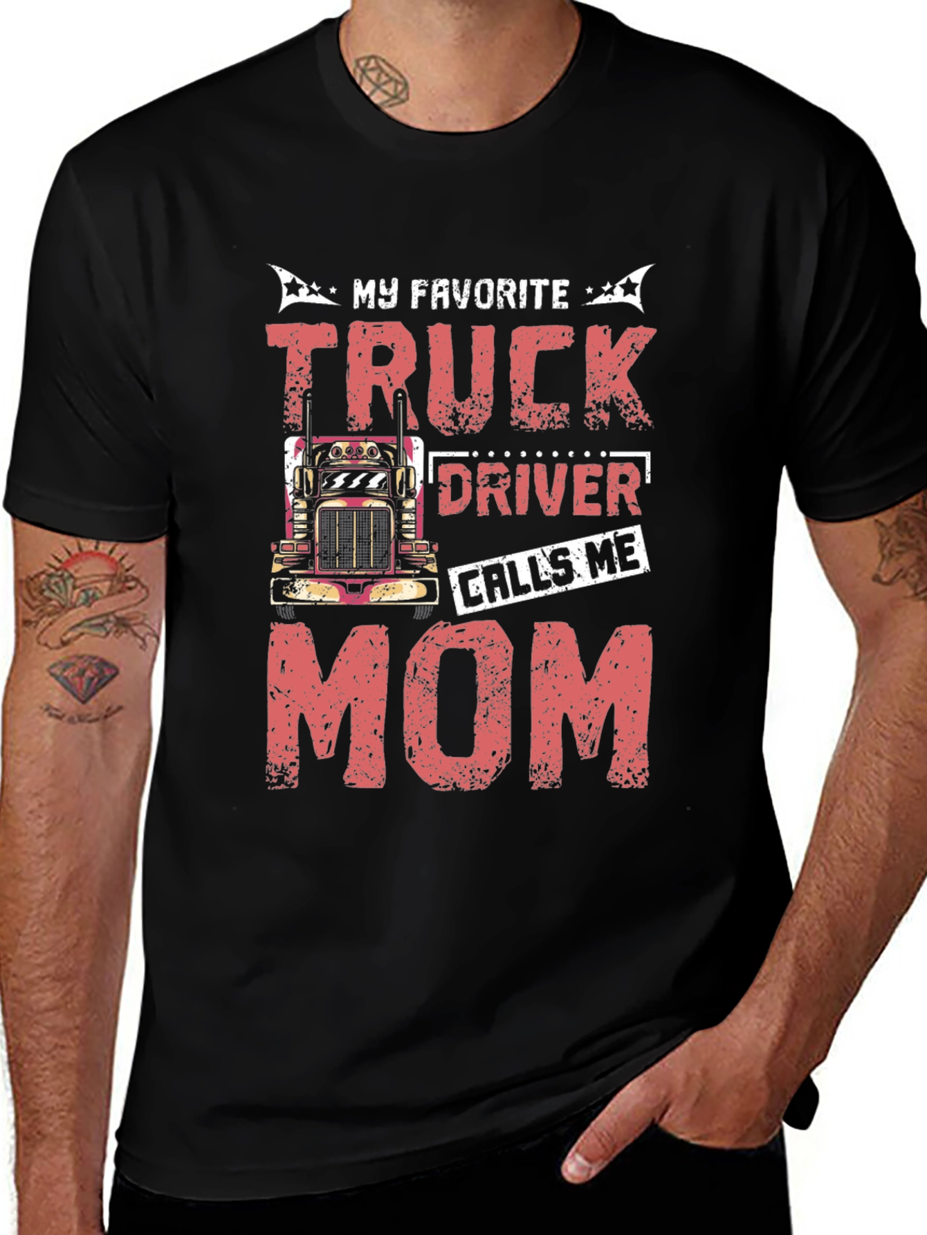 Variant 9 of Truck Driver's Mom Graphic T-Shirt