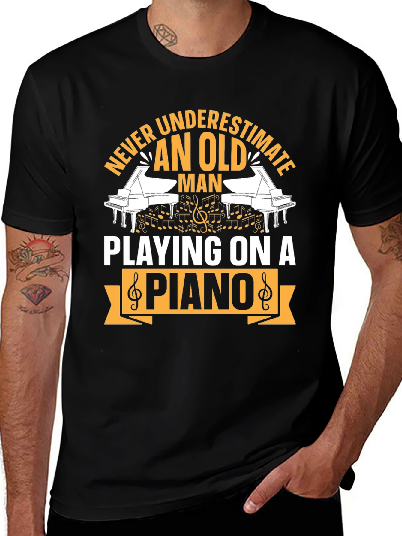 Never Underestimate an Old Man T-Shirt