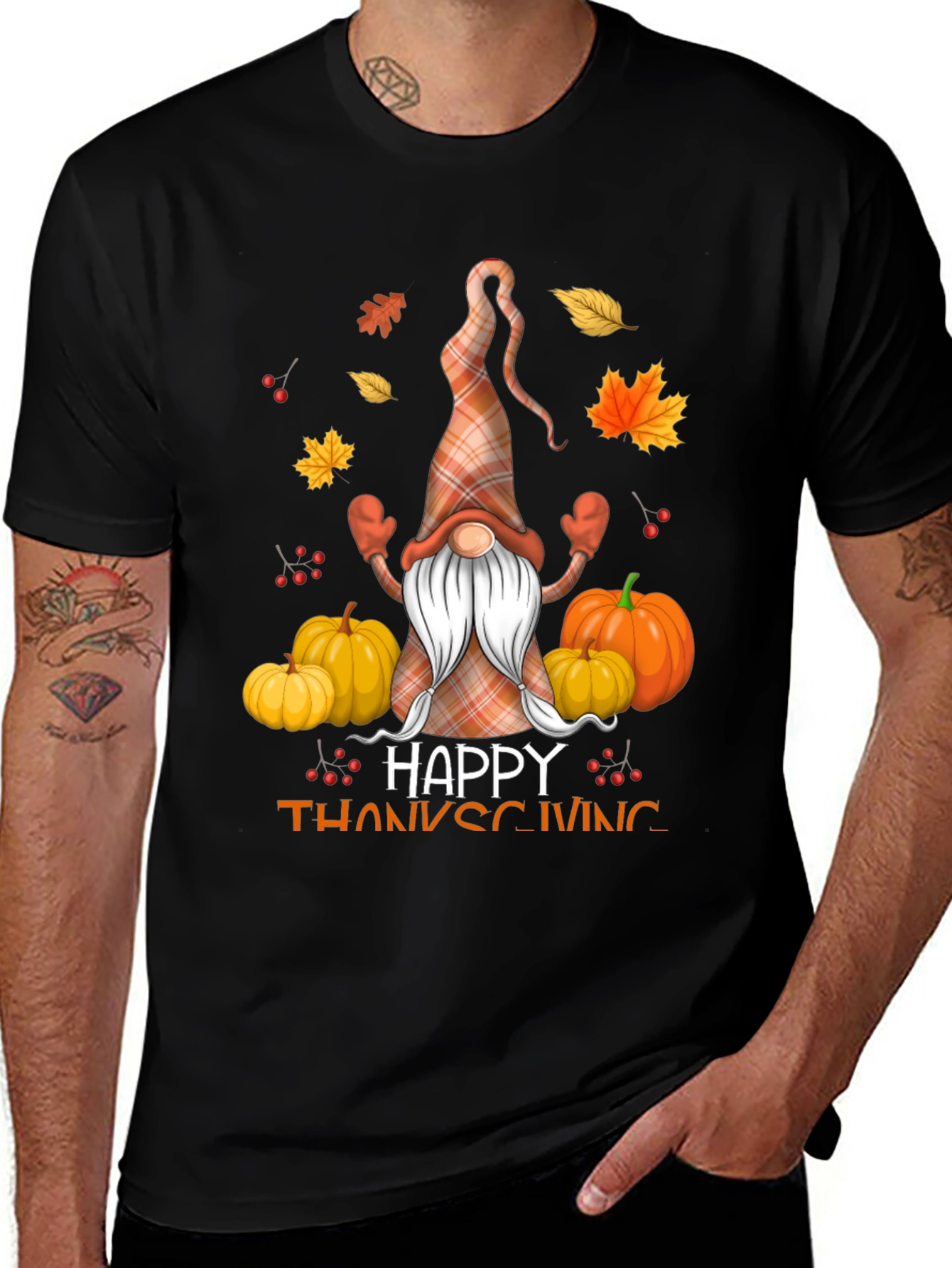Variant 23 of Happy Thanksgiving Gnome T-Shirt