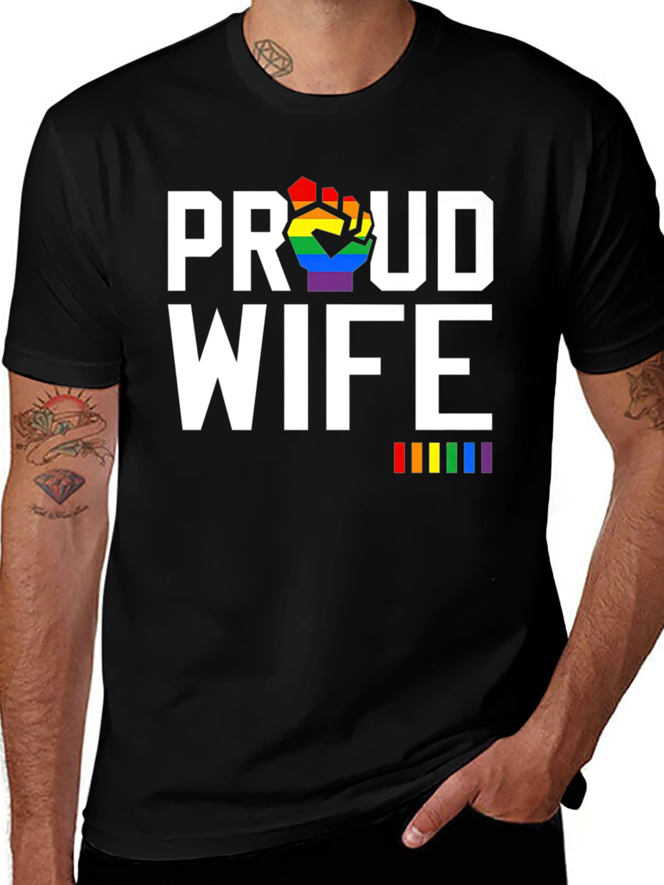 Proud Wife LGBTQ+ Pride T-Shirt