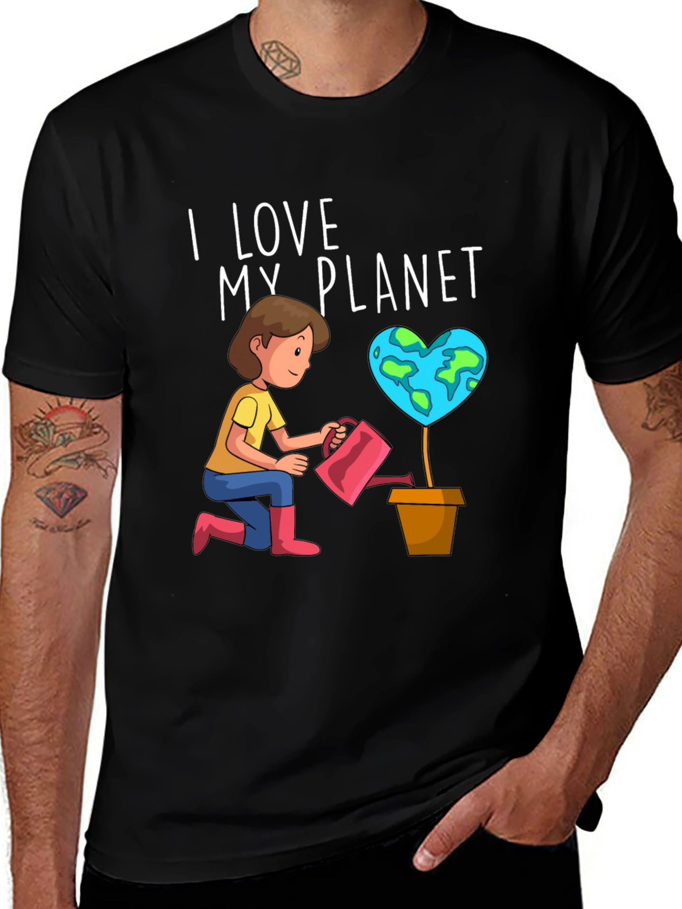 I Love My Planet Graphic Tee - Earth Day Shirt