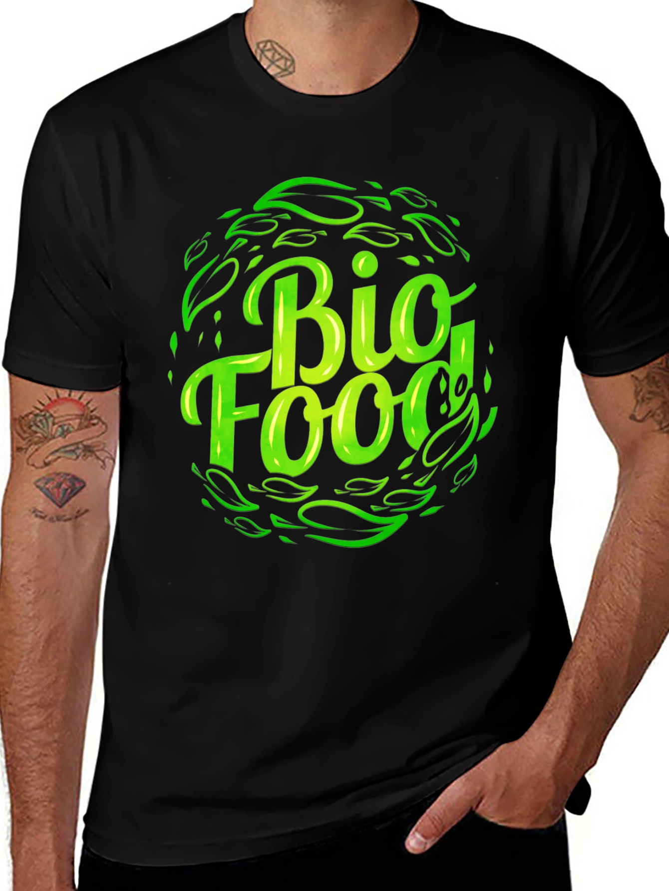 Bio Food Graphic T-Shirt - Organic Style