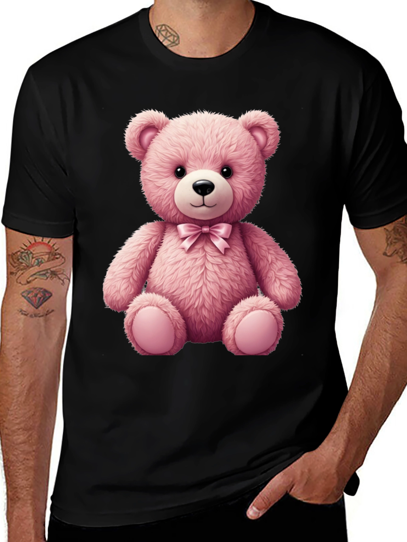 Variant 24 of Pink Teddy Bear Graphic T-Shirt