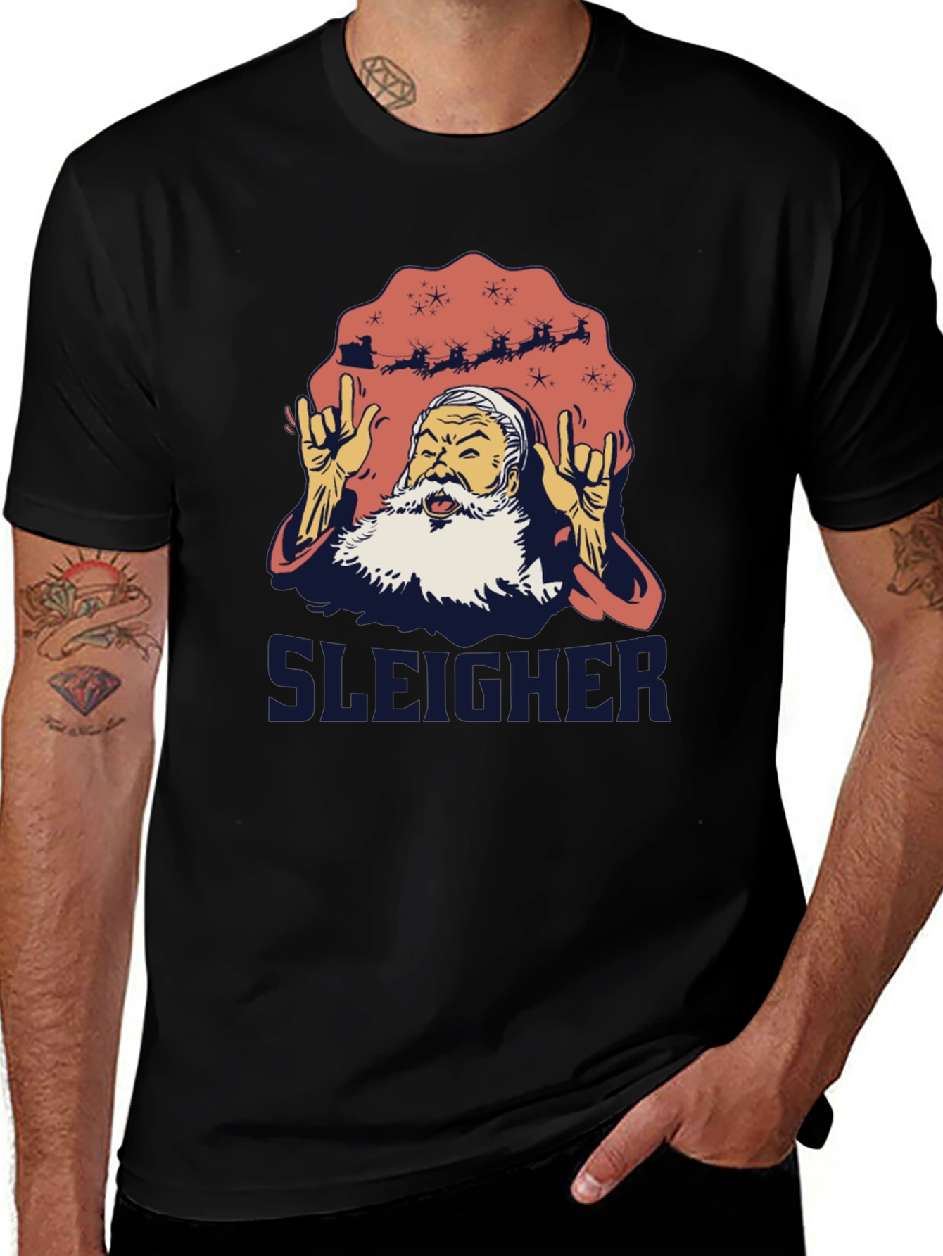 Sleigher Santa Graphic Tee
