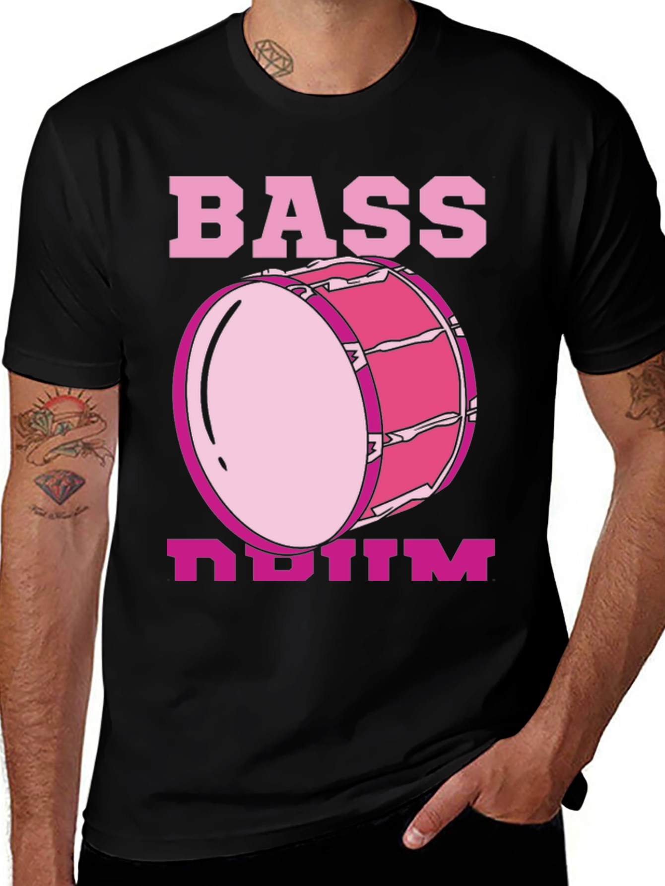 Variant 4 of Bass Drum Graphic Tee - Music Lover's T-Shirt