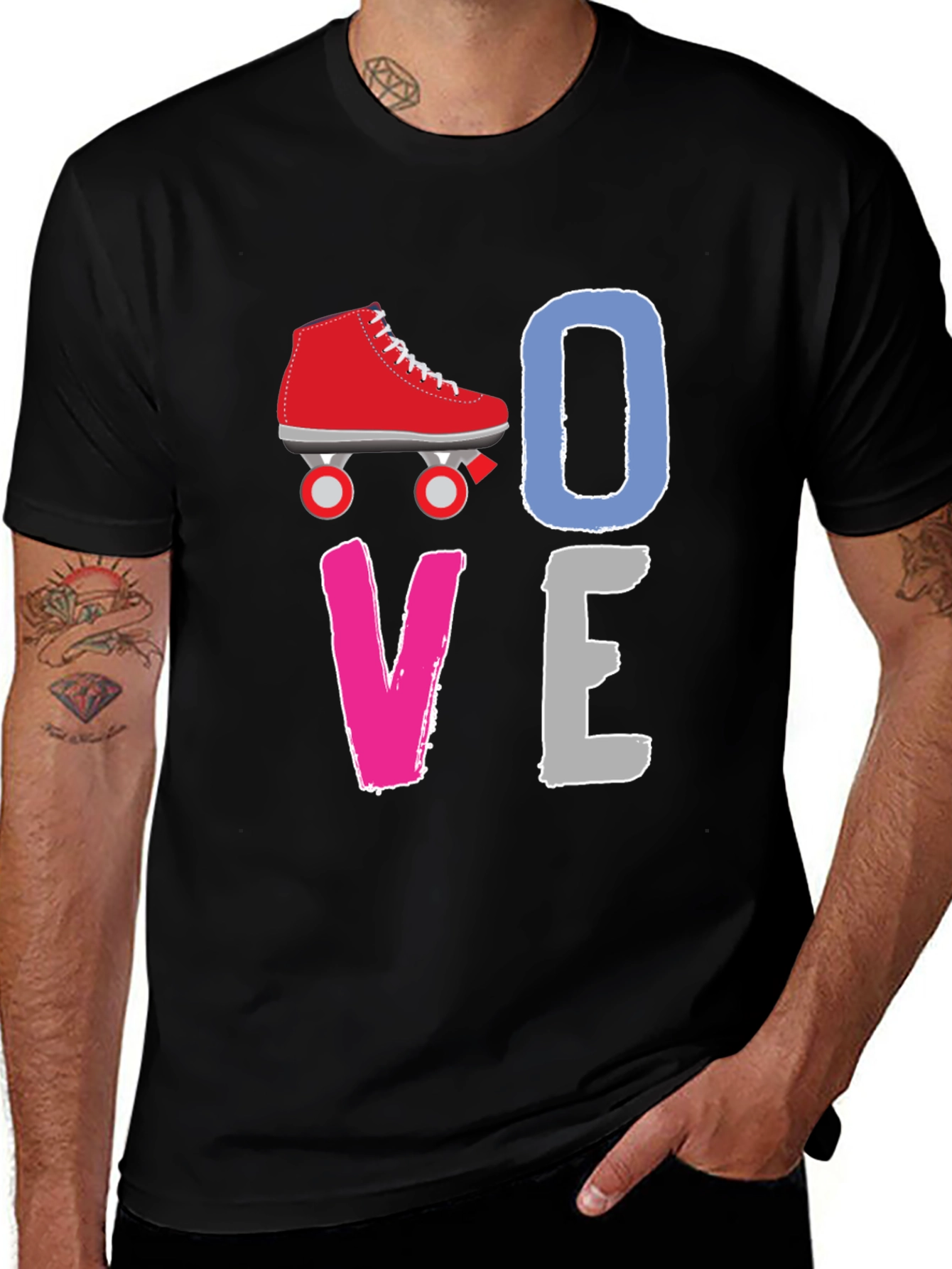Variant 6 of Love Roller Skating Graphic Tee