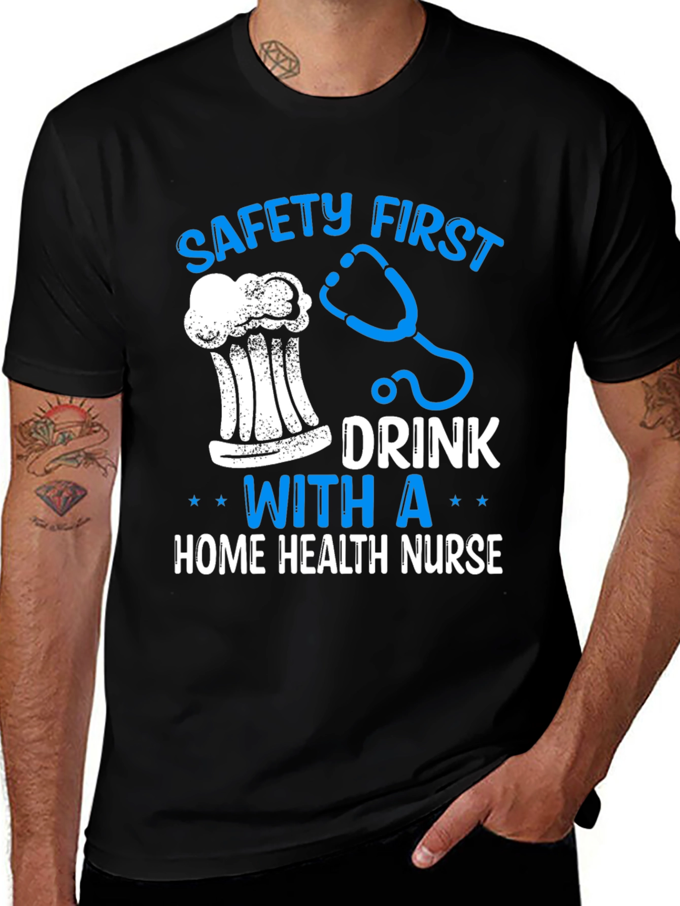 Safety First Home Health Nurse T-Shirt