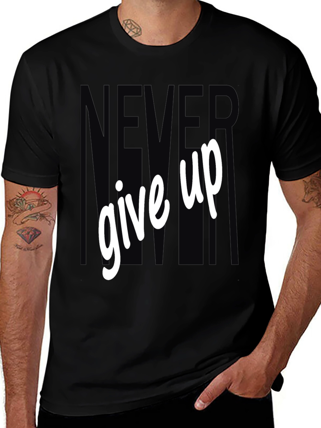 Variant 26 of Never Give Up Graphic Tee