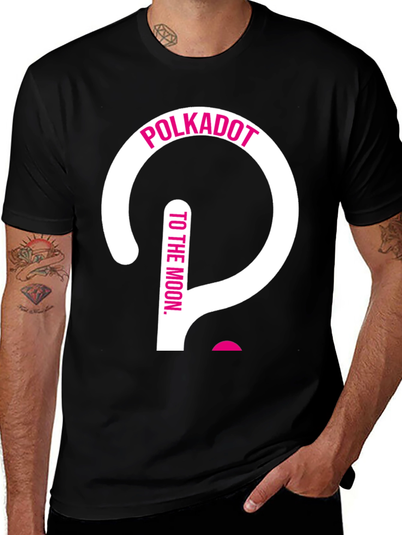 Polkadot to the Moon Crypto T-Shirt