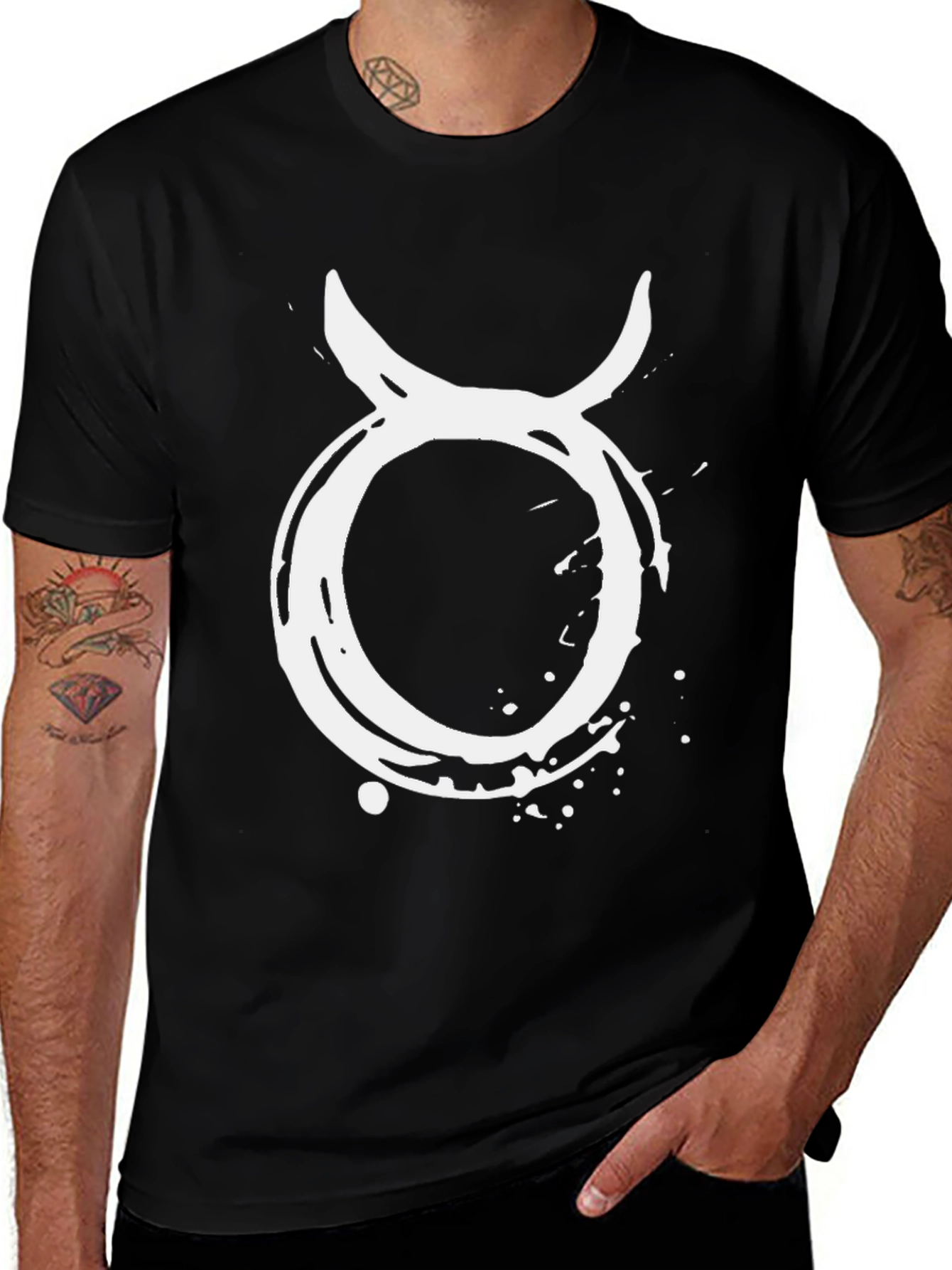 Variant 3 of Taurus Zodiac Sign Black T-Shirt