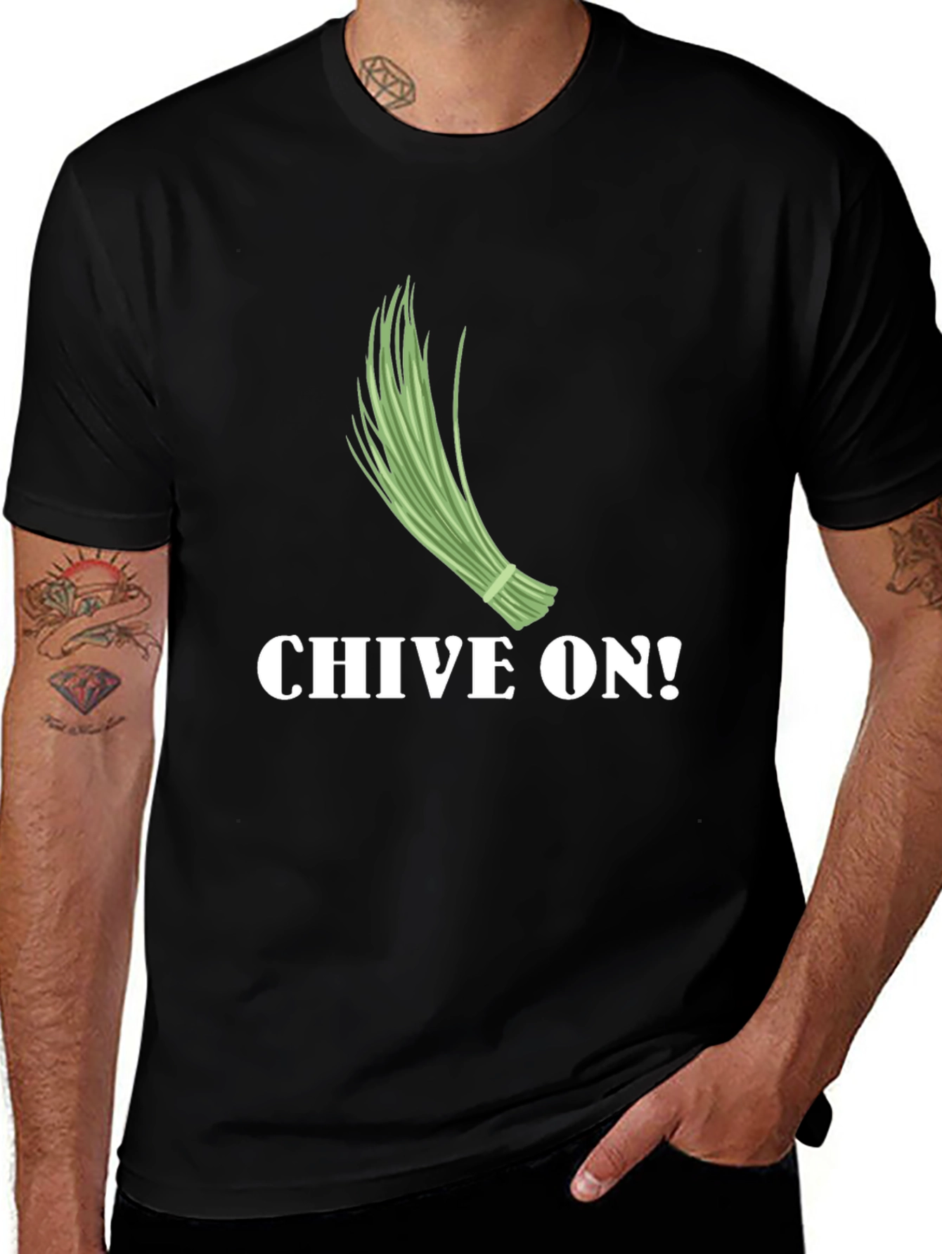 Variant 17 of Chive On T-Shirt - Funny Herb Pun Tee