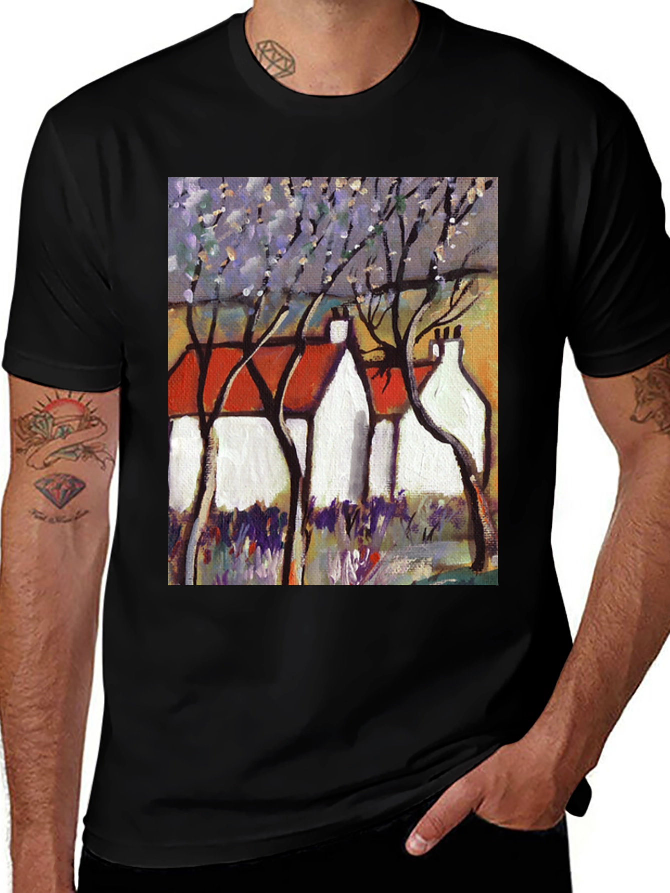 Variant 5 of Artistic Cottage T-Shirt