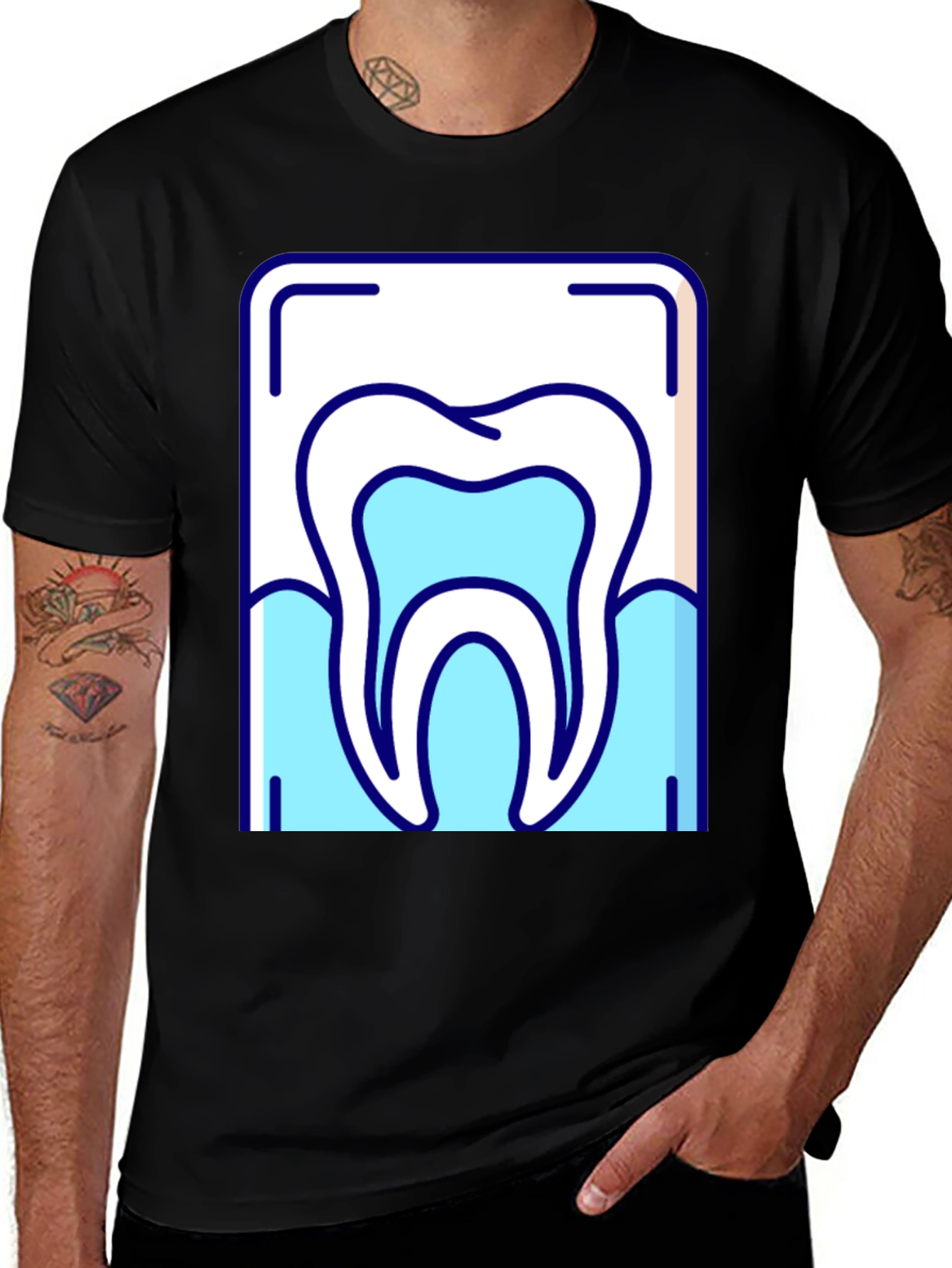 Tooth Graphic Tee - Dental Hygiene Awareness