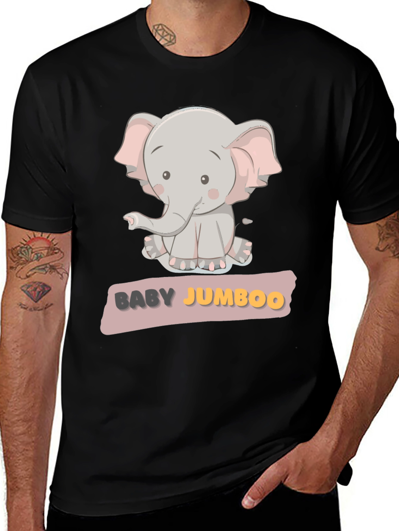 Variant 20 of Baby Jumboo Elephant Graphic Tee