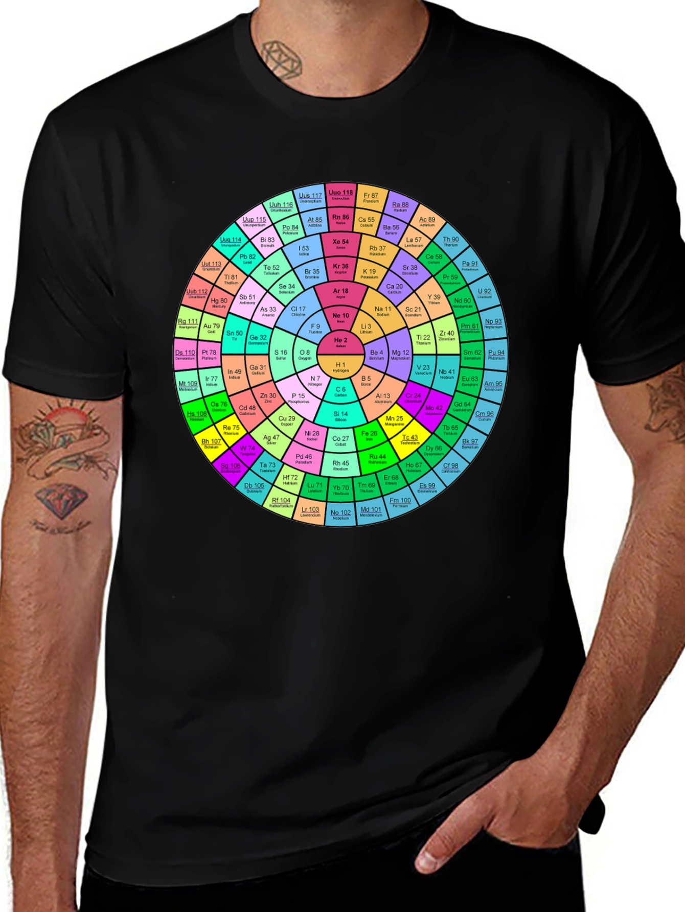 Periodic Table Graphic T-Shirt - Science Fashion