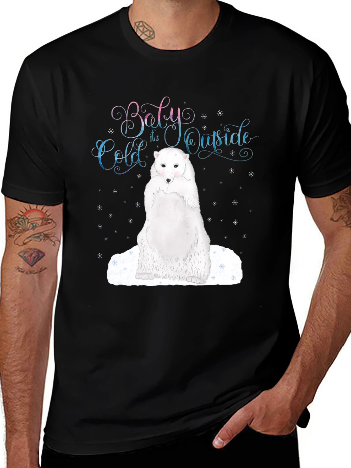 Variant 11 of Baby Its Cold Outside Polar Bear T-Shirt